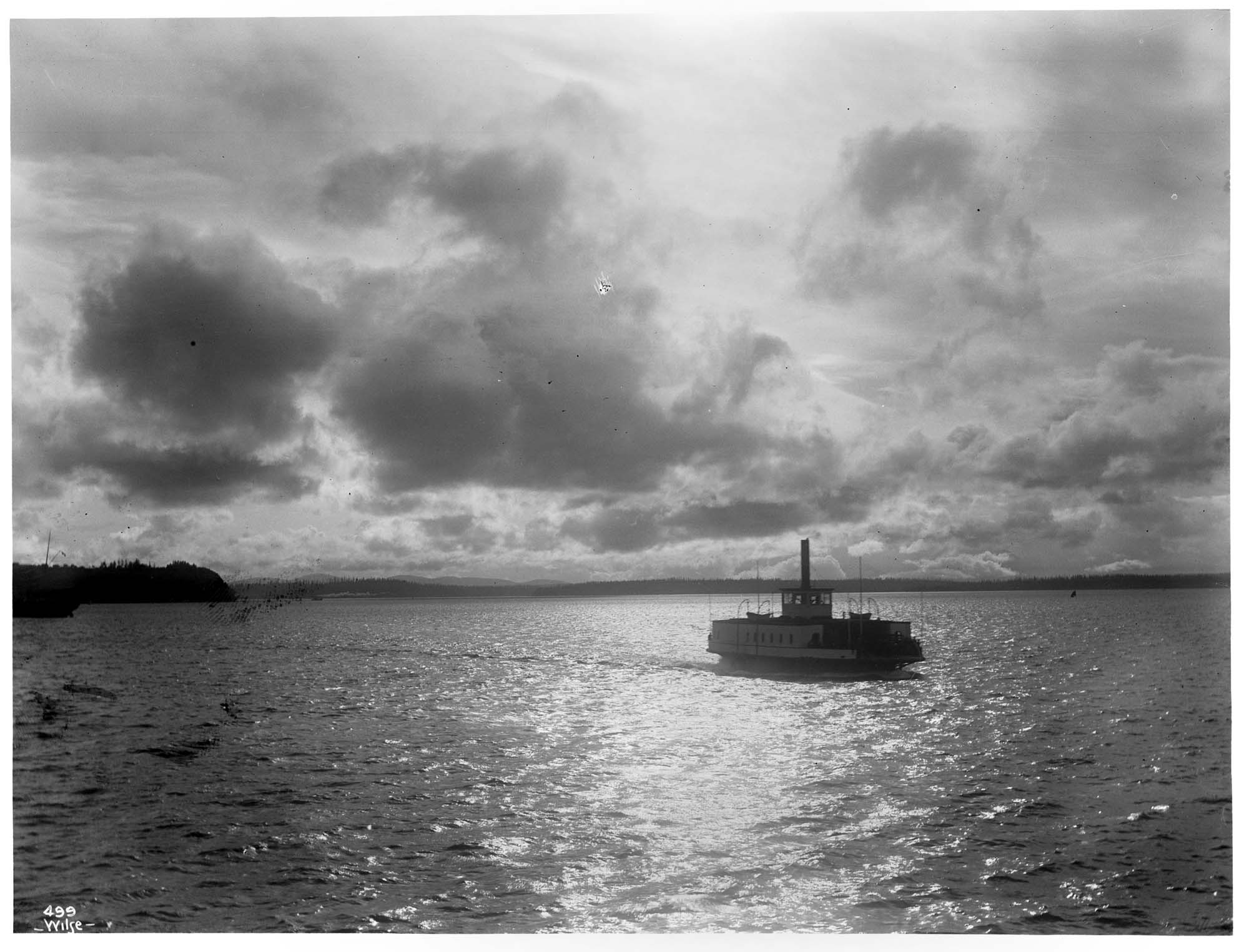 Image of Ferry 'City of Seattle' on Elliott Bay, Seattle, circa 1898