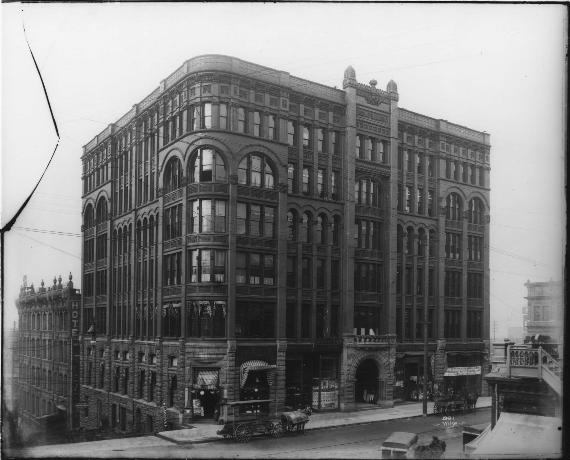 Image of Burke Building, Seattle, circa 1898