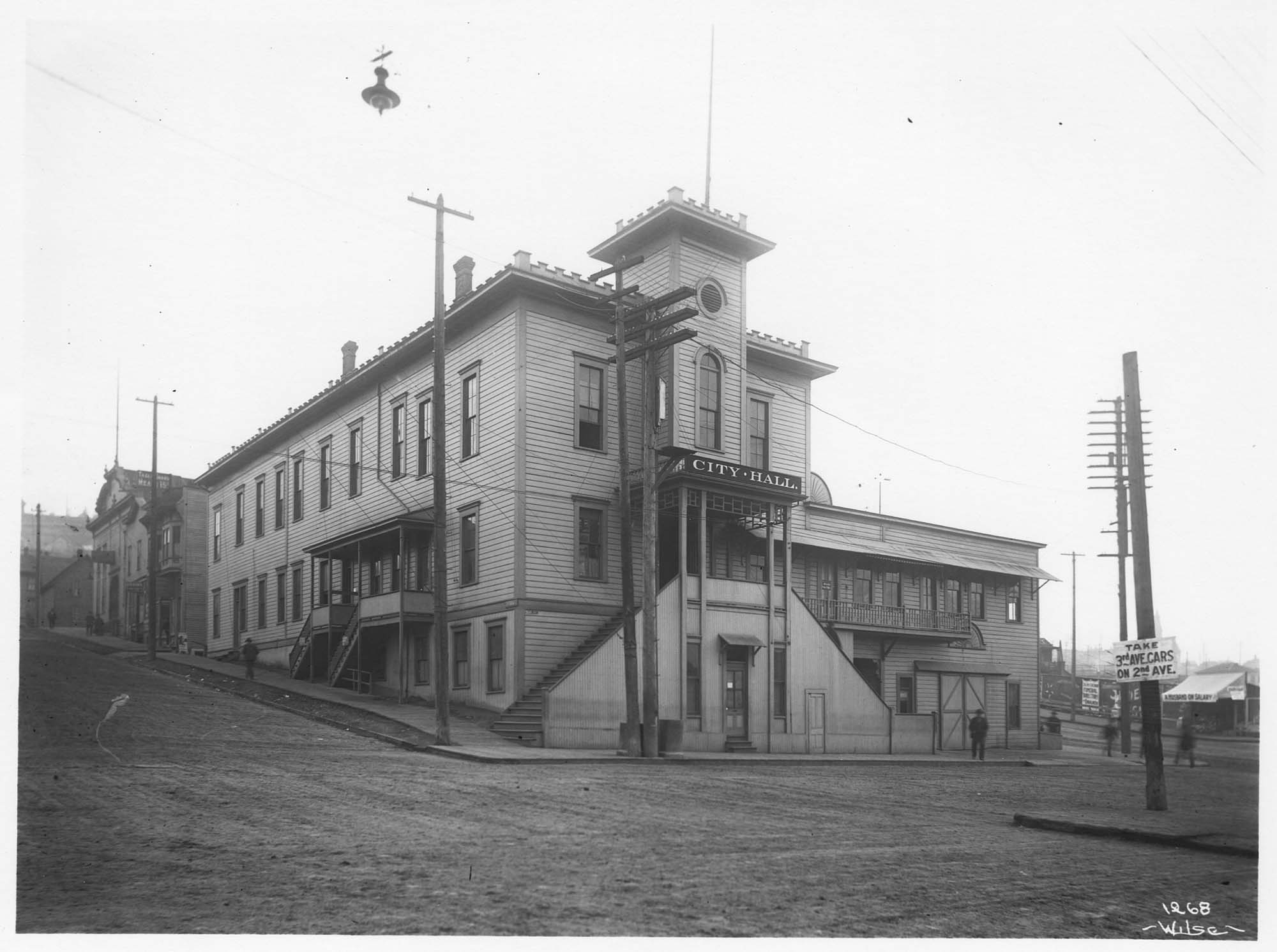 Image of City Hall, Seattle, circa 1898