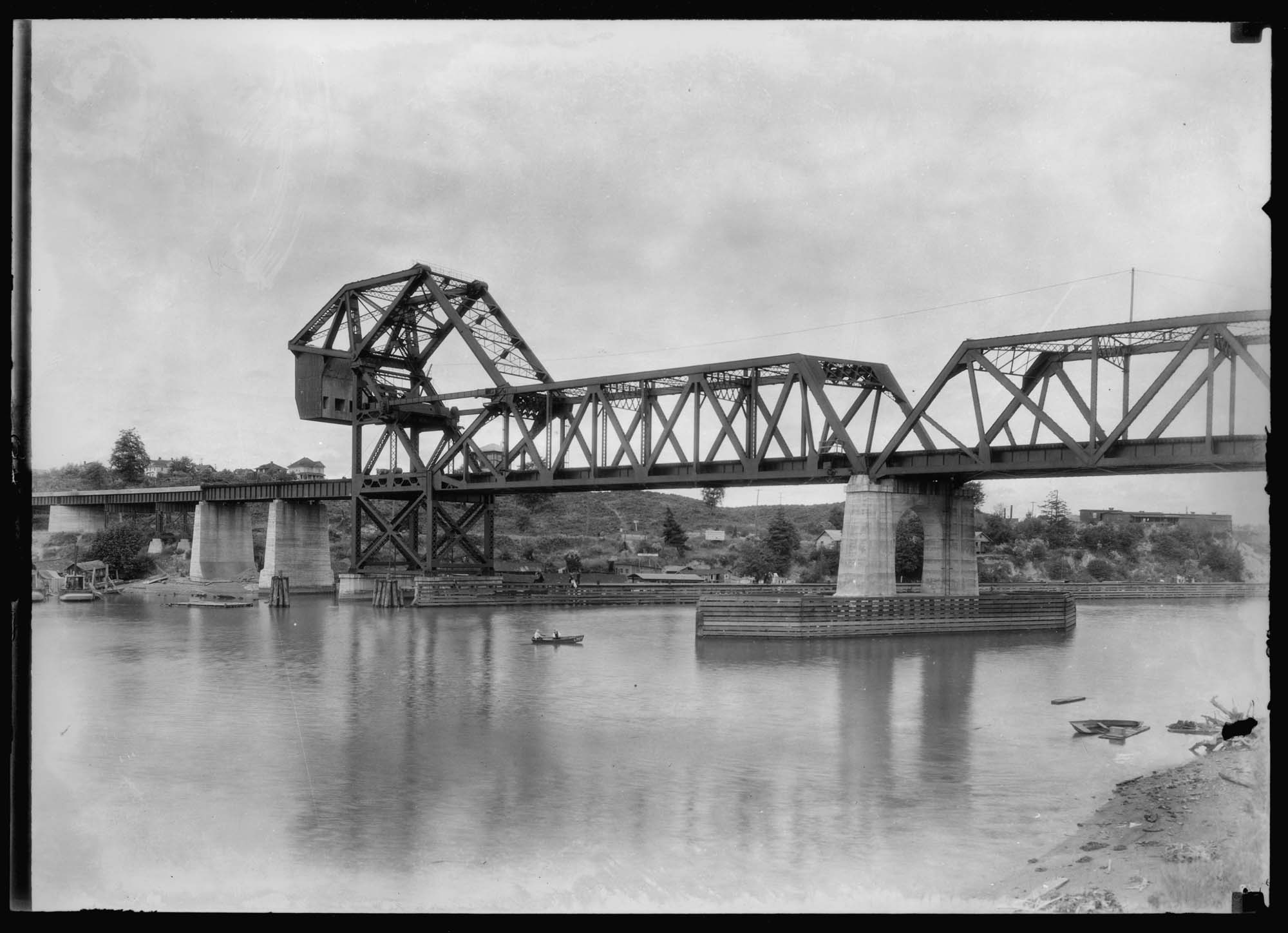 Image of Great Northern Railroad bridge, Ballard, circa 1914