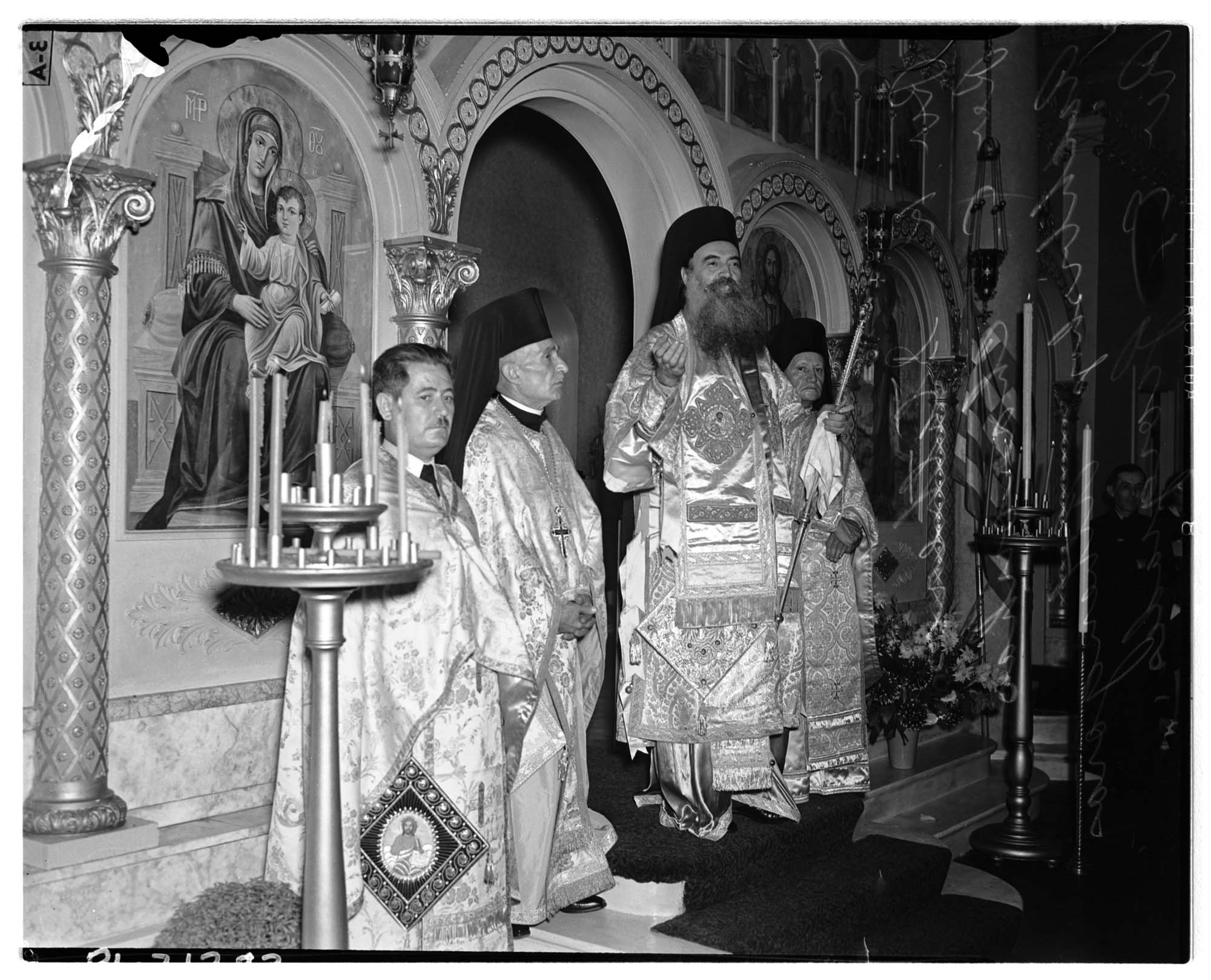 Image of Clergy at St. Demetrios, August 1940