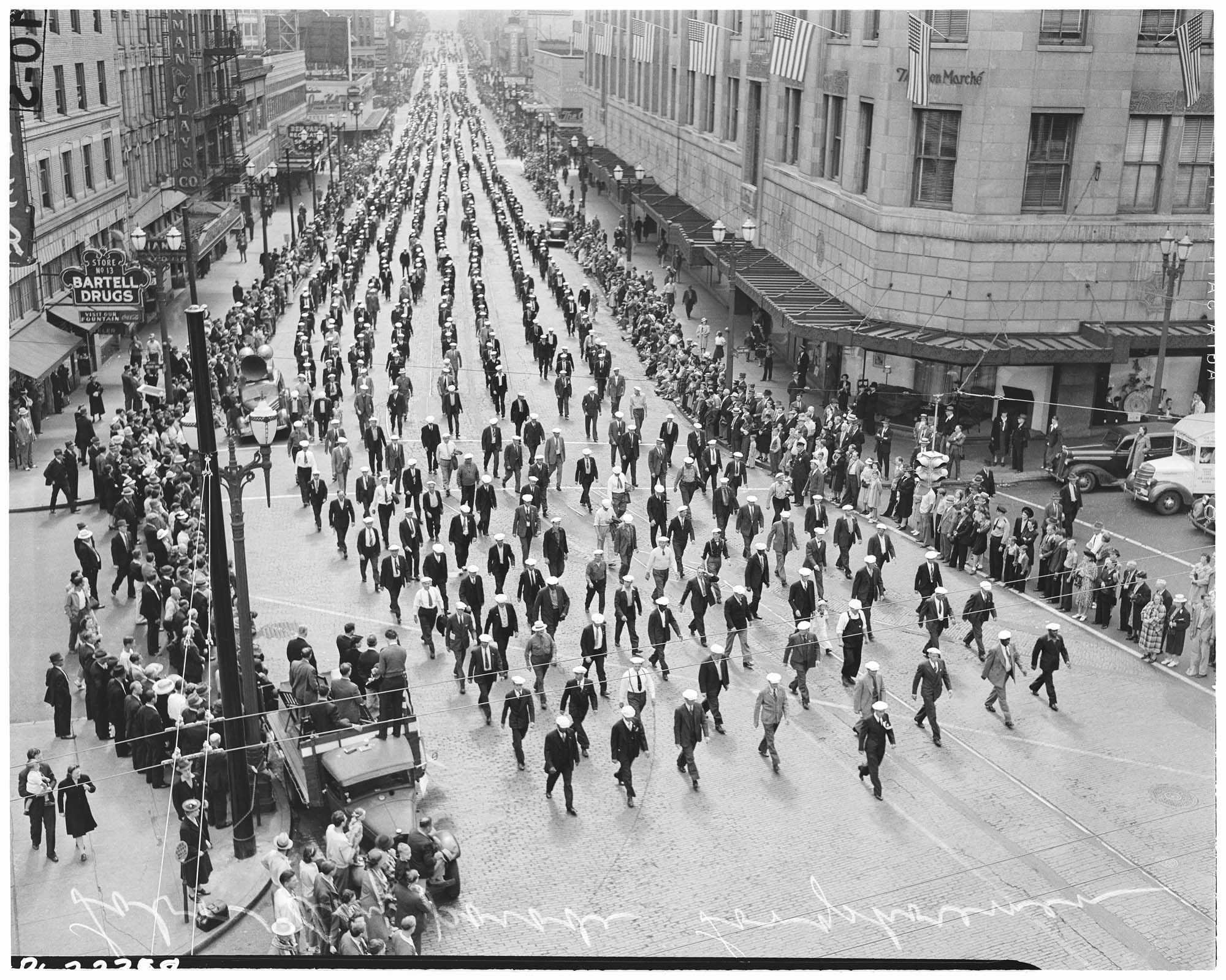 Image of Labor Day Parade on Fourth Avenue, September 2, 1940