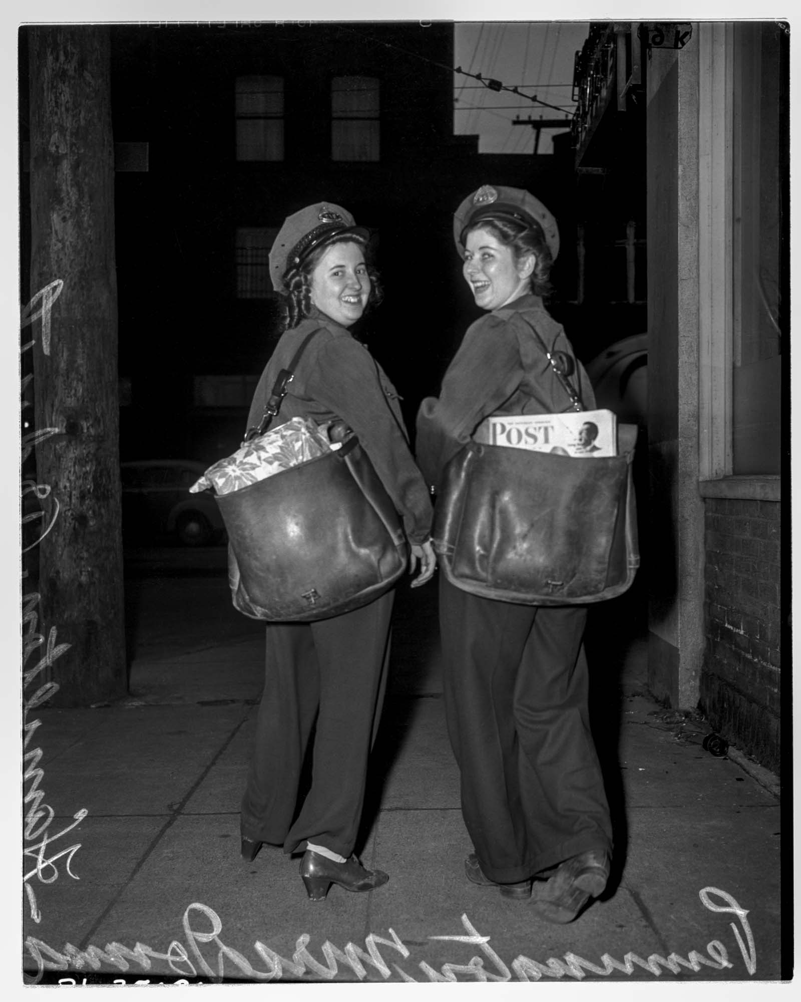 Image of First women mail carriers, December 1942
