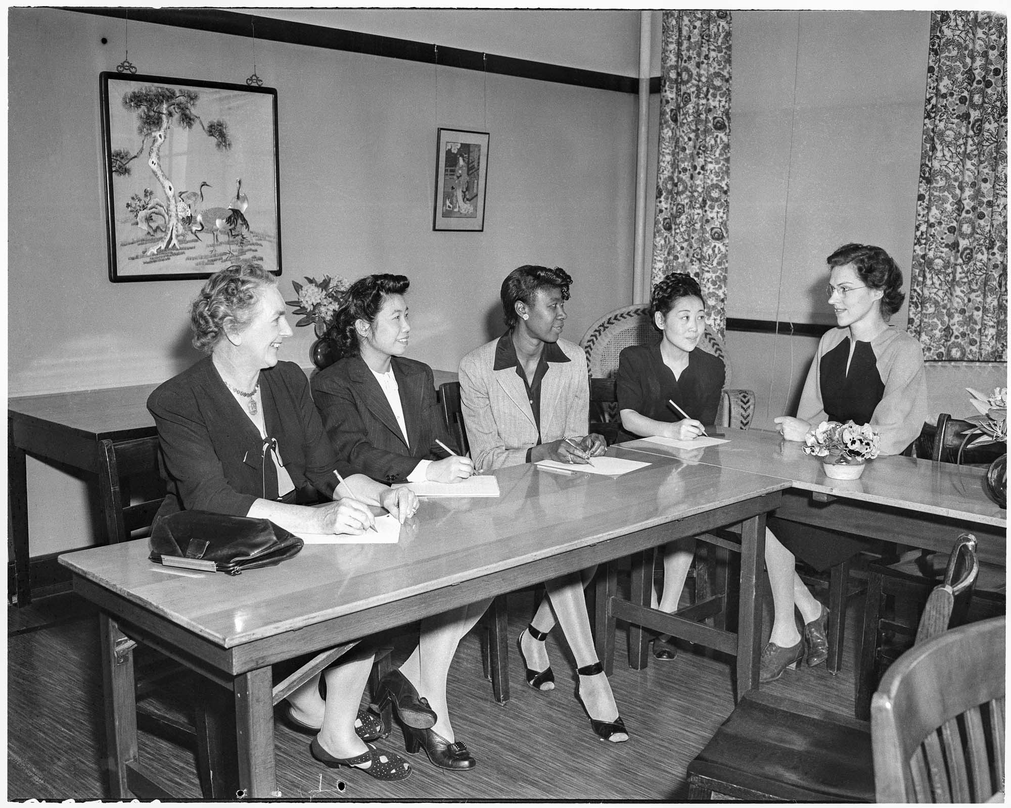 Image of Bailey Gatzert School PTA officers, Seattle, 1946