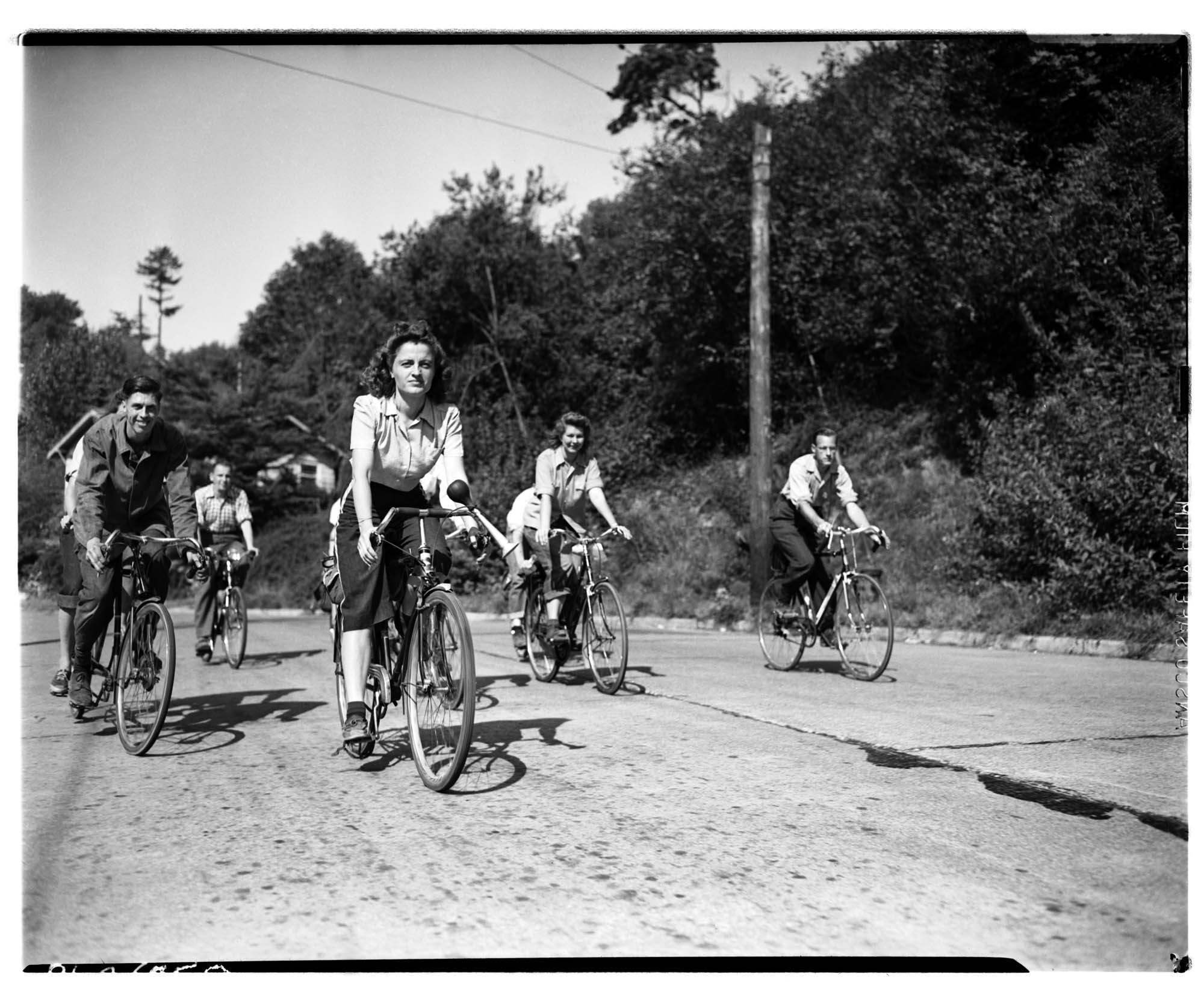 Image of Seattle Bicycle Club outing, Seattle, 1947