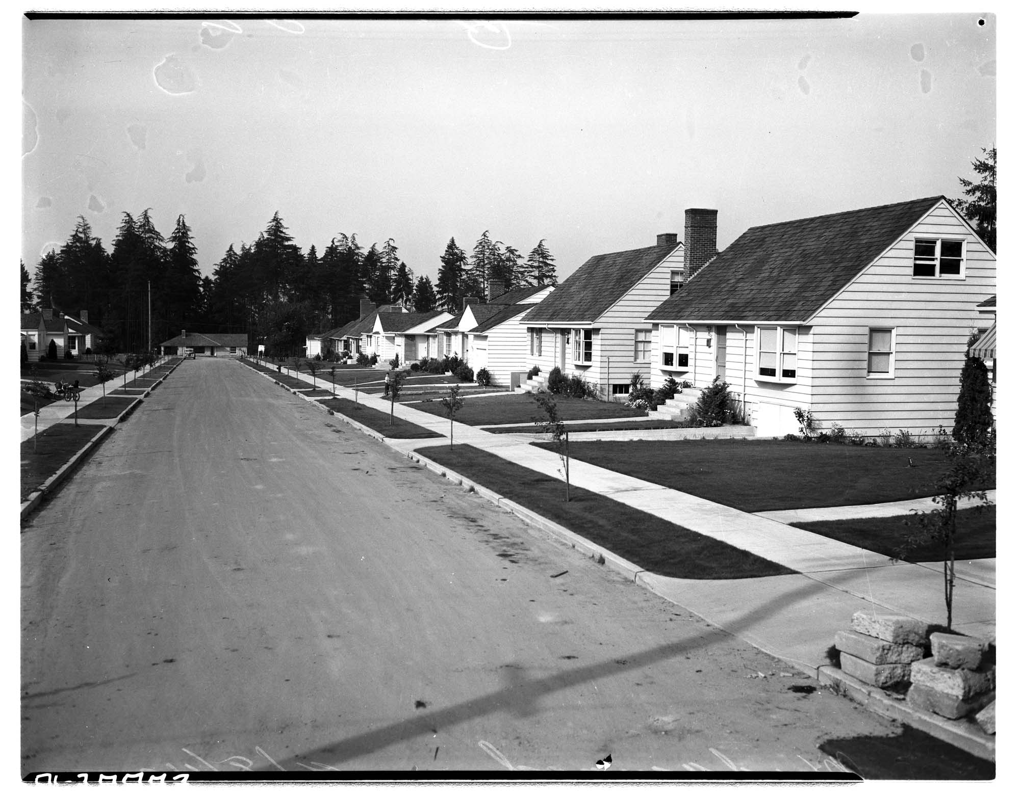 Image of Residential street in Wedgwood, September 8, 1949