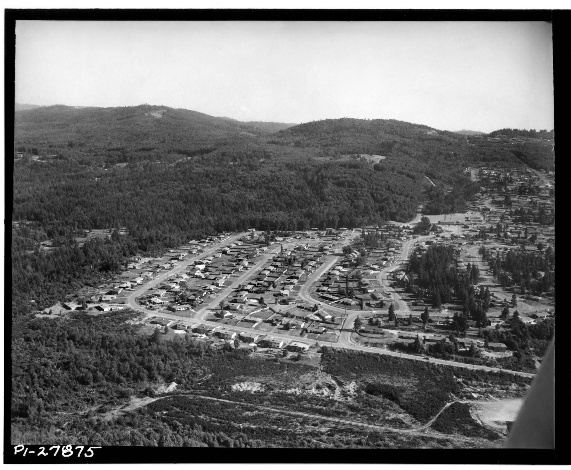 Image of Aerial of Eastgate looking south, 1959