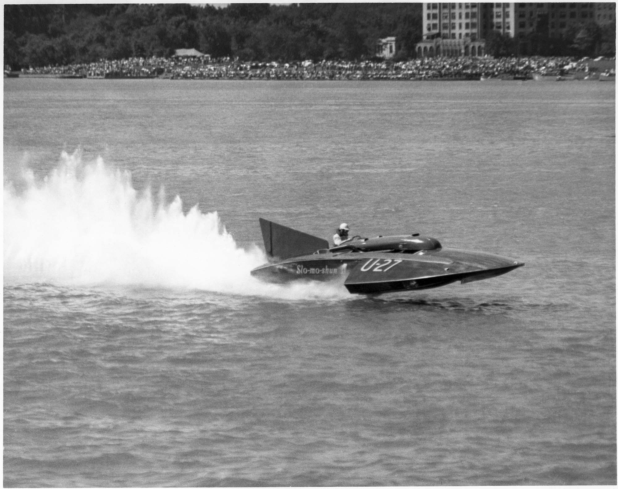 Image of Hydroplane Slo-Mo-Shun IV on Lake Washington, 1950