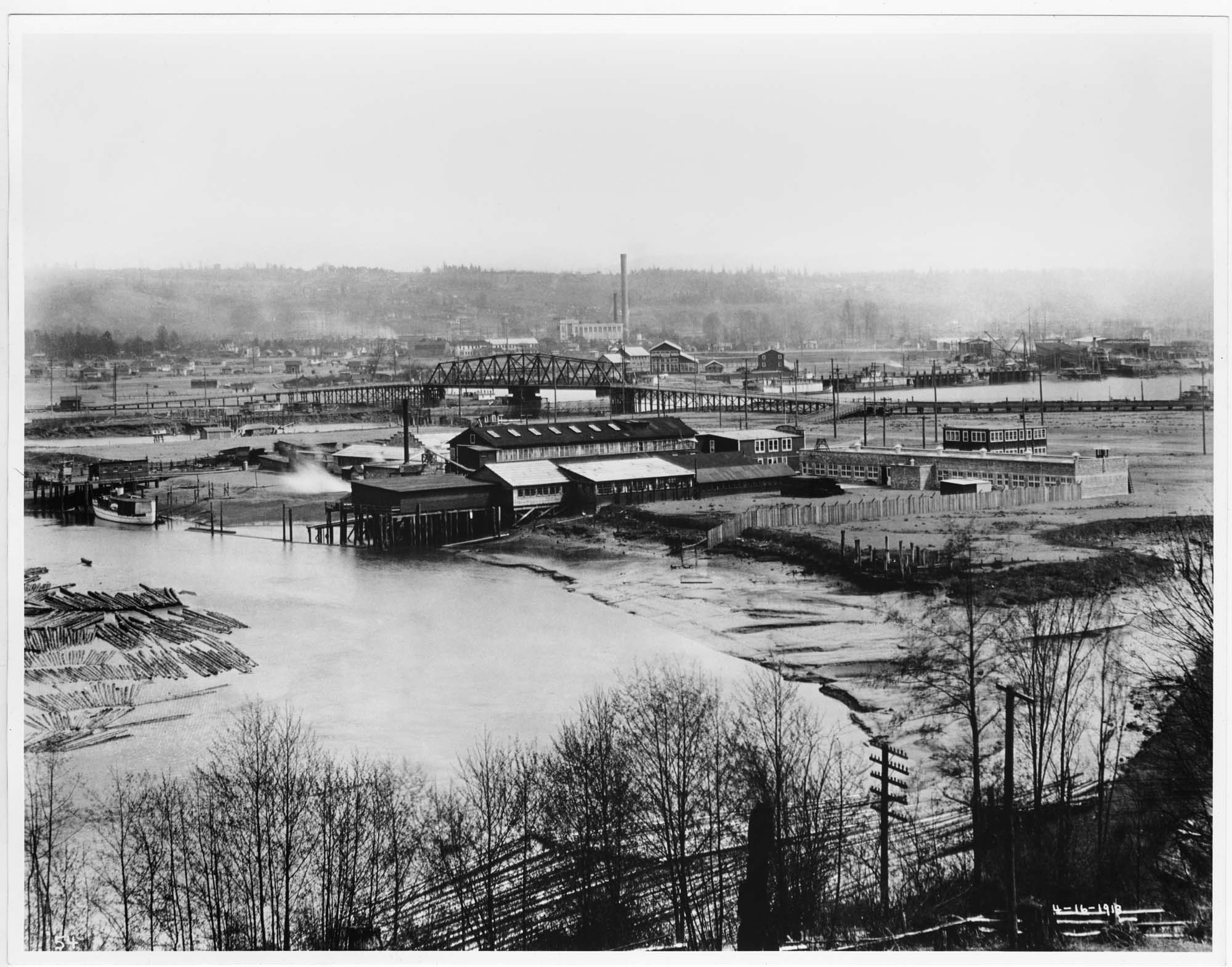 Image of Boeing plant, Seattle, April 16, 1918