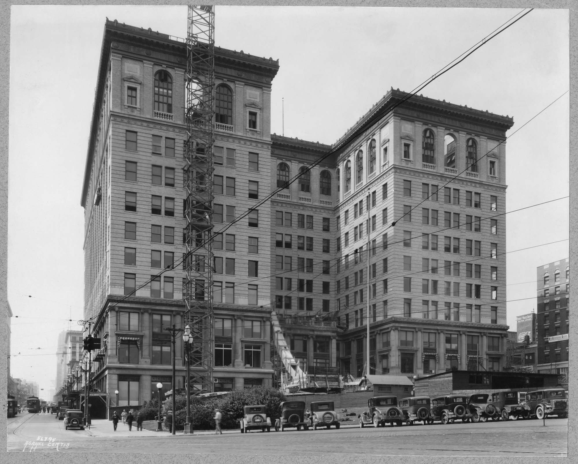 Image of Adding floors to the County-City Building, circa 1930