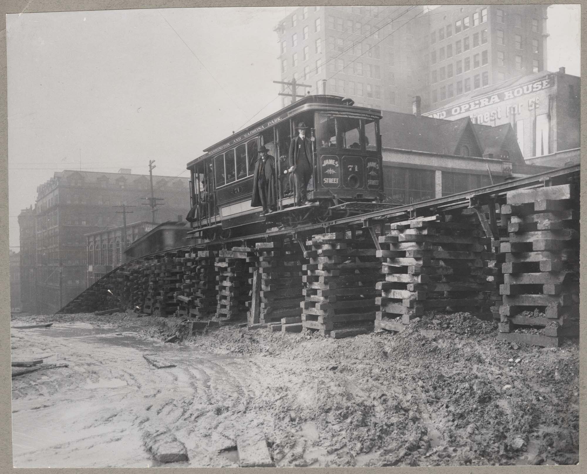 Image of James Street cable car, circa 1912