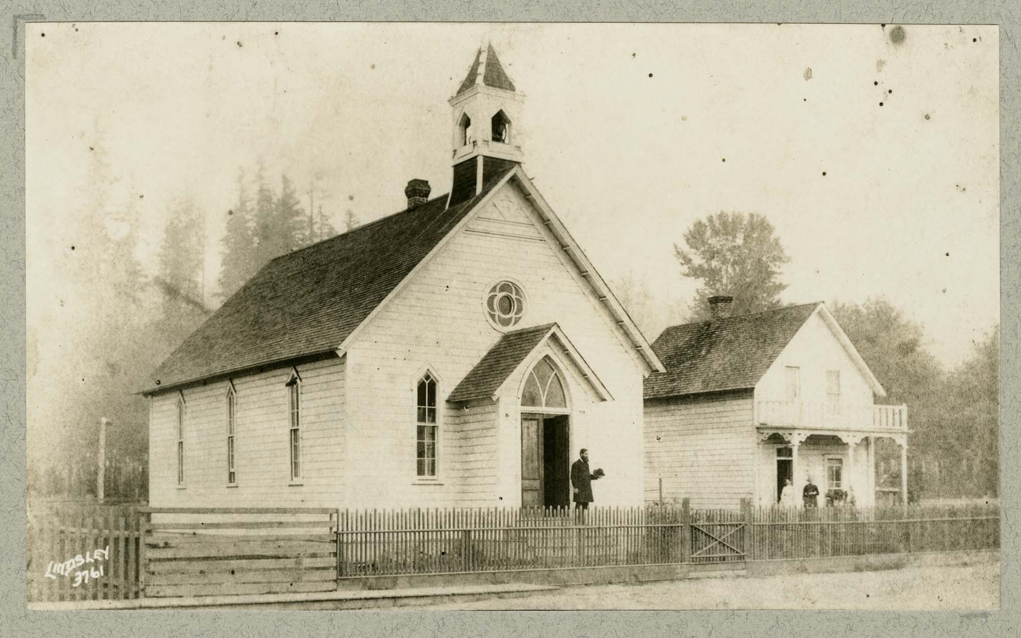 Image of Kent Methodist church, circa 1885