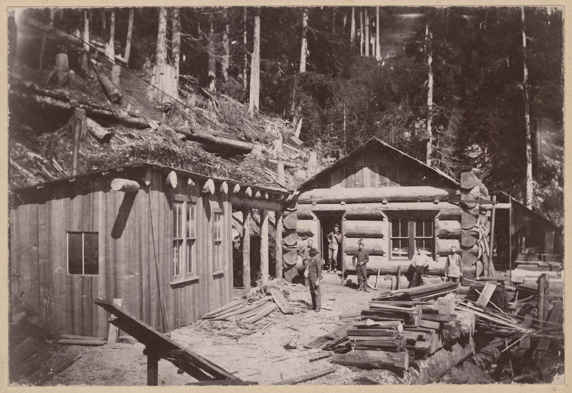 Image of Consolidated Mining Company headquarters, Silverton, Washington, circa 1895