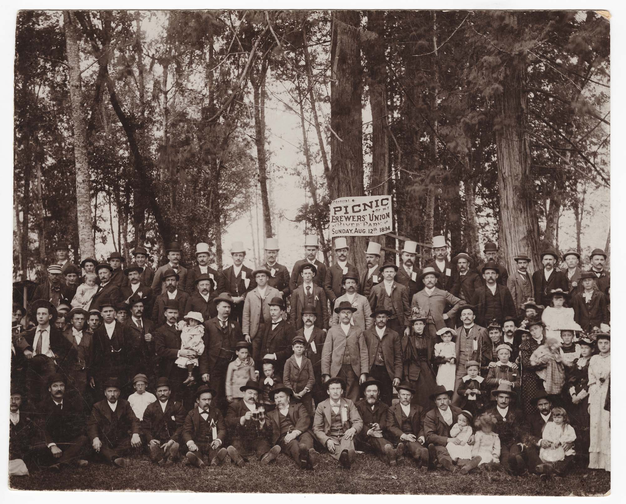 Image of Brewers' Union picnic at River Park, 1894