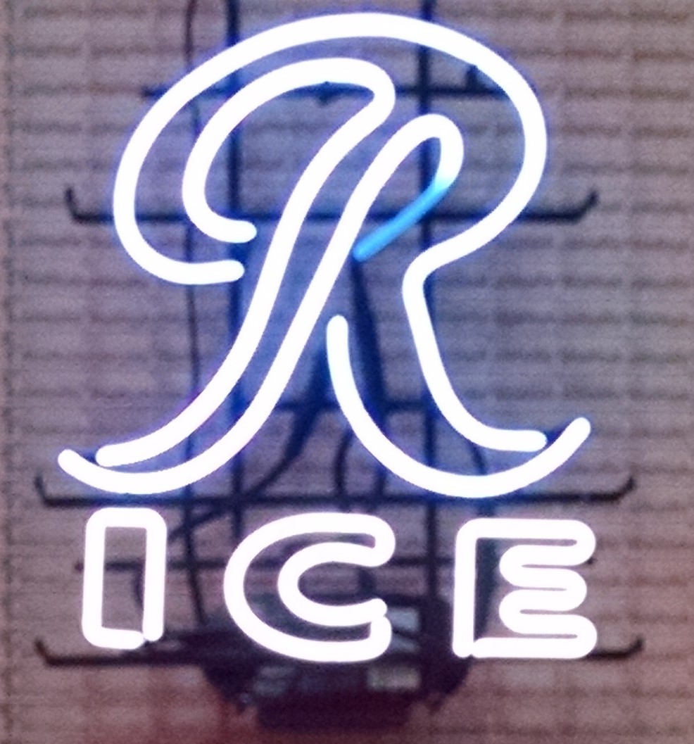Image of Rainier Beer neon sign featuring the company's 