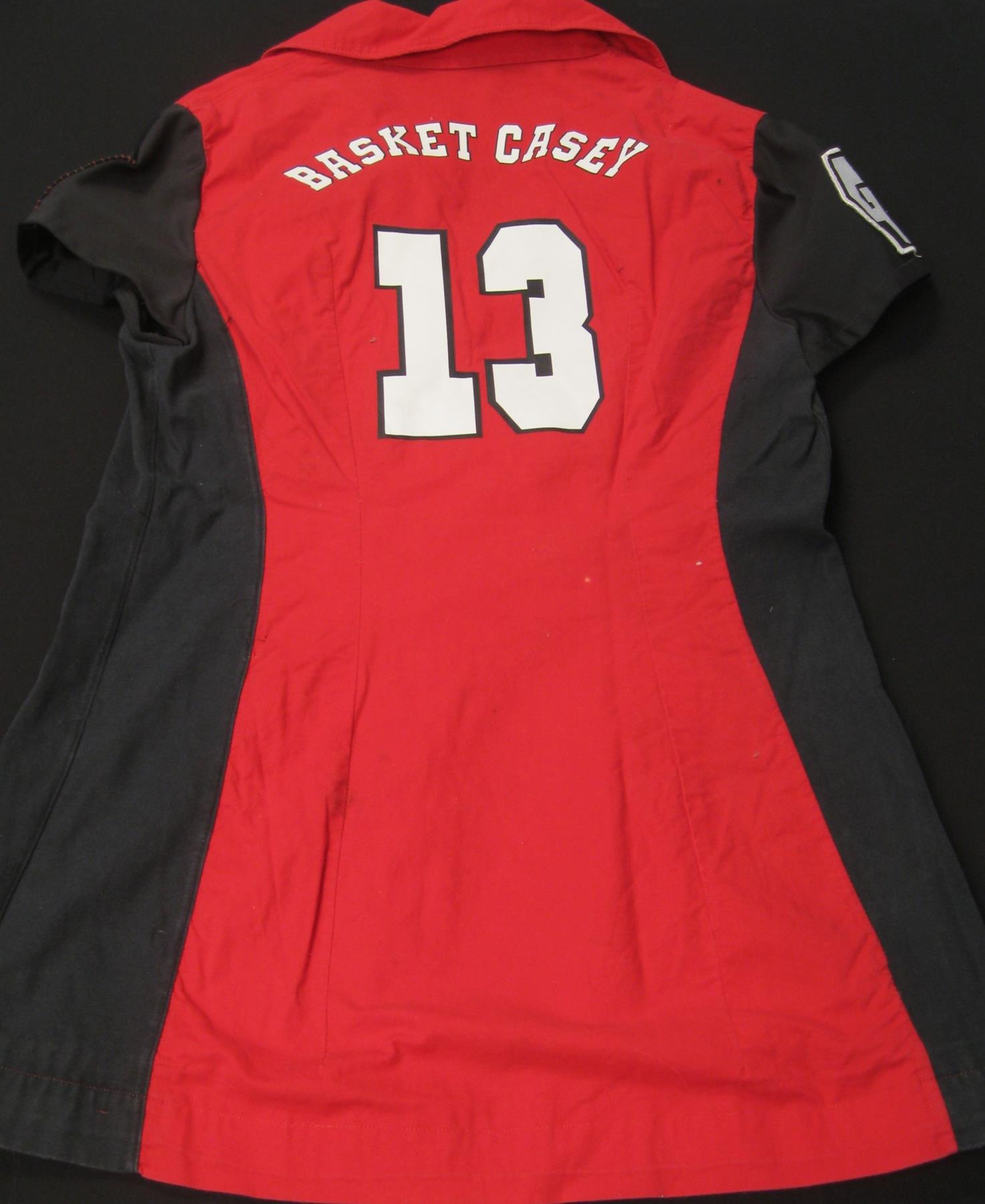Image of Rat City Rollergirls uniform for a player on the Grave Danger team, ca. 2008