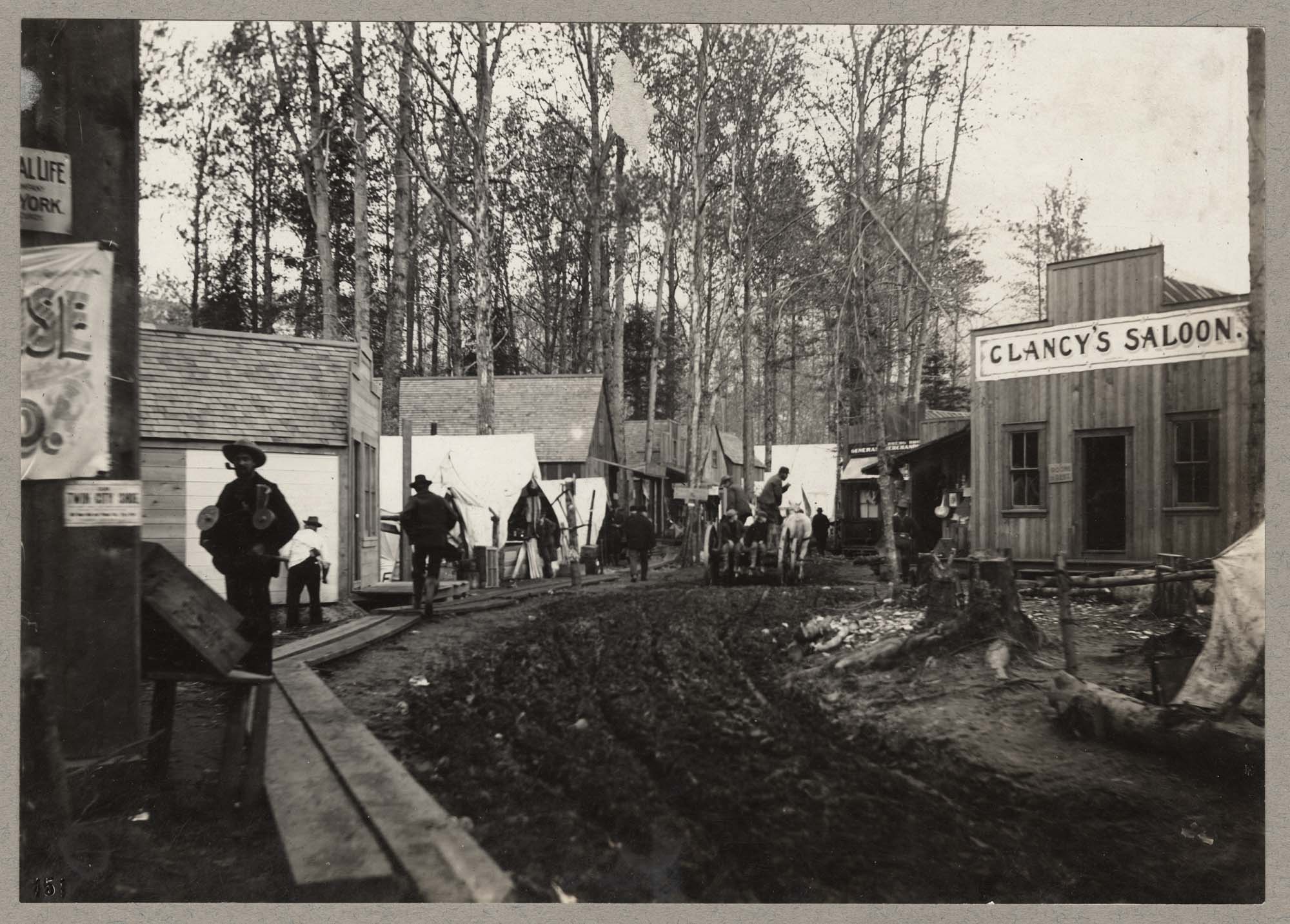 Image of Street in Skagway during the gold rush, circa 1898