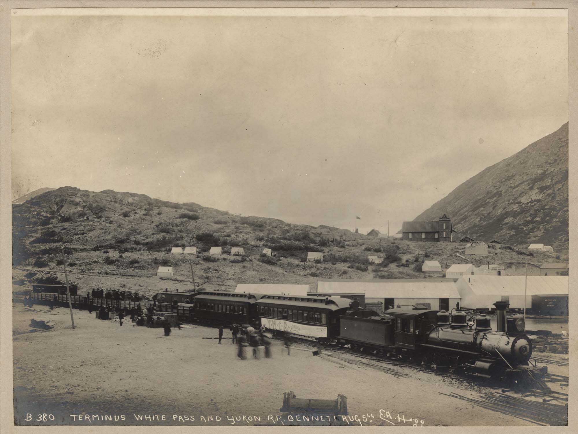 Image of Terminus of White Pass and Yukon Railroad at Bennett, British Columbia, August 5, 1899