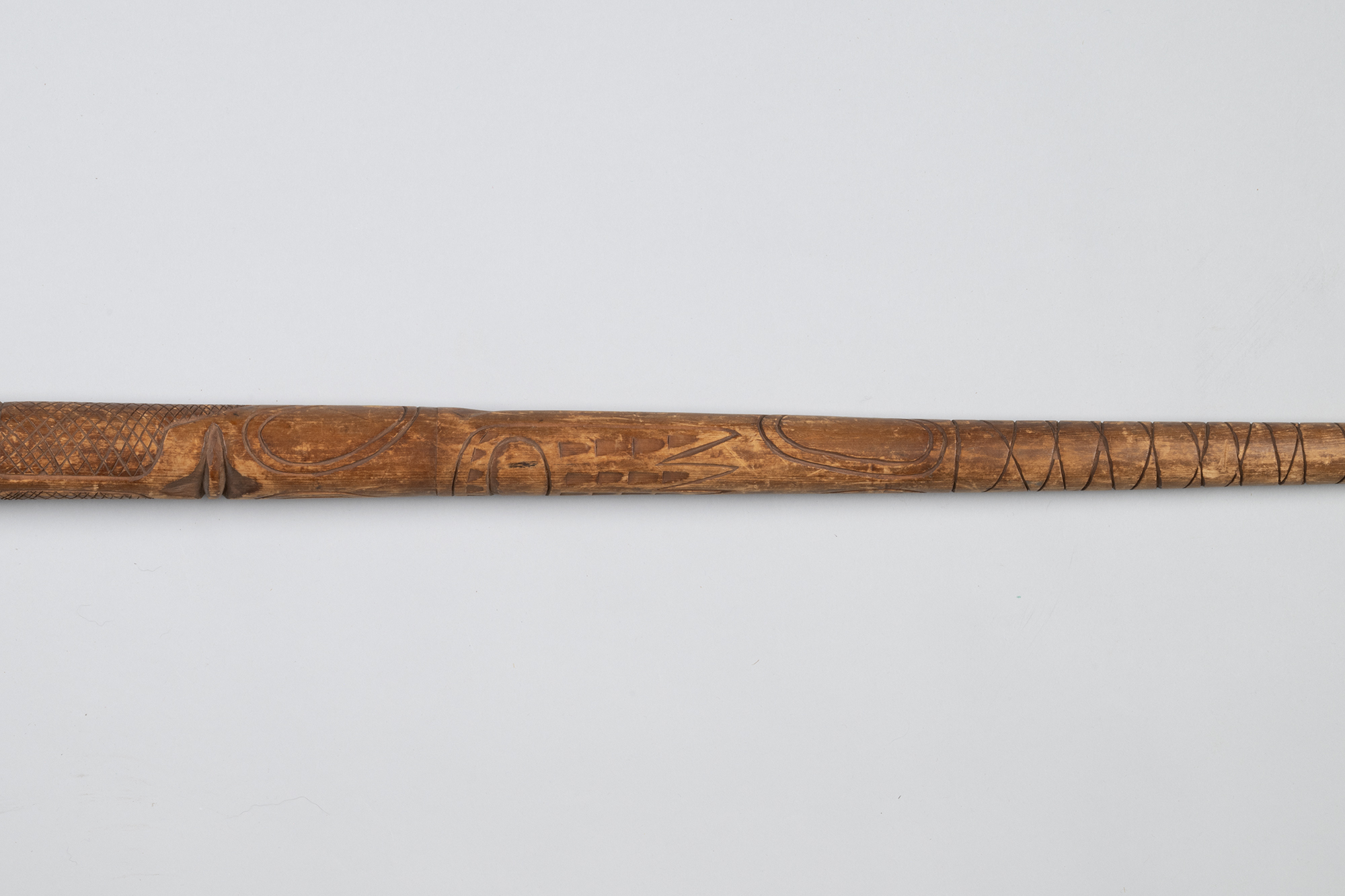 Image of Carved walking stick that belonged to Arthur Denny, ca. 1880