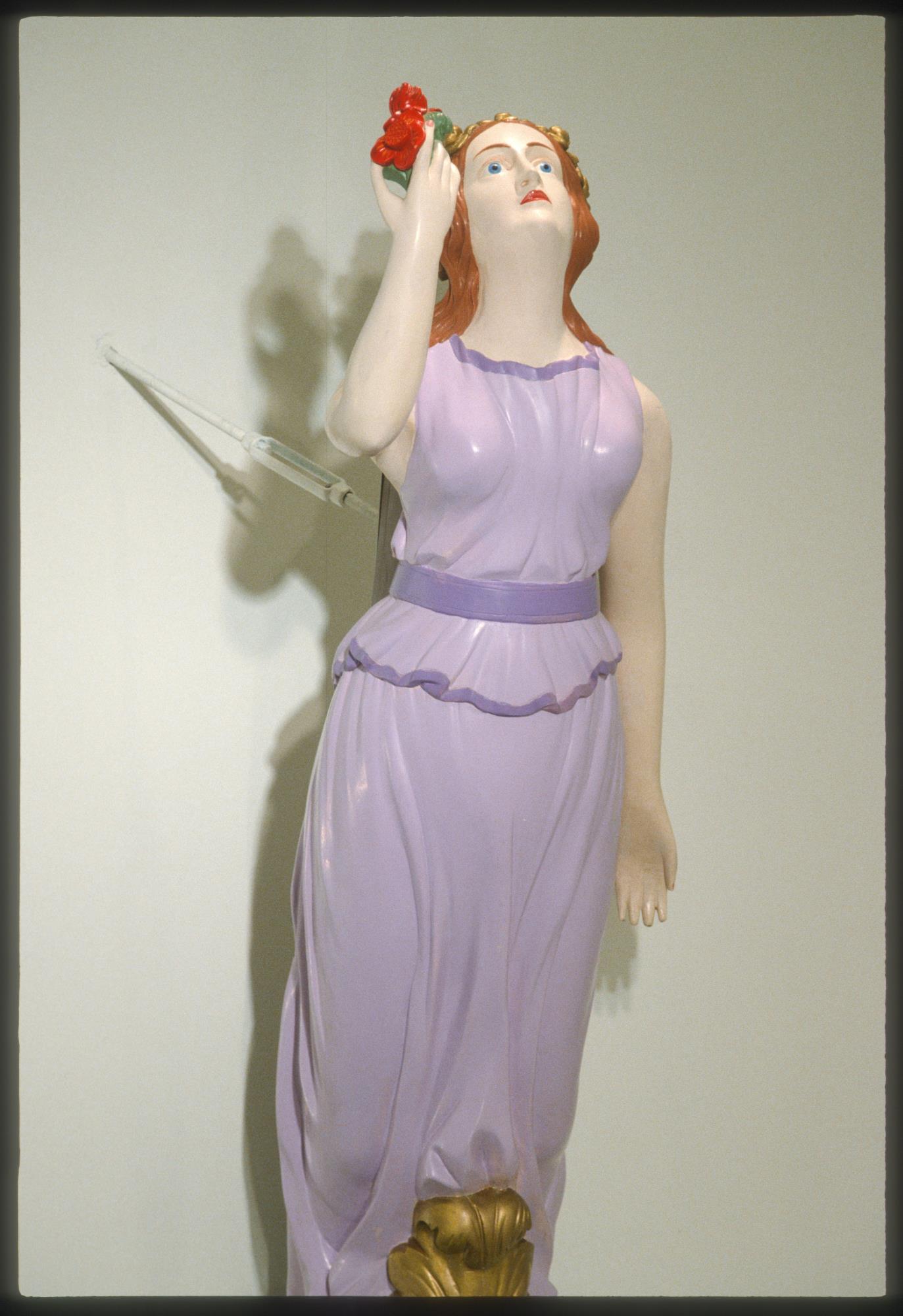 Image of Figurehead of woman from unknown vessel, ca. 1900