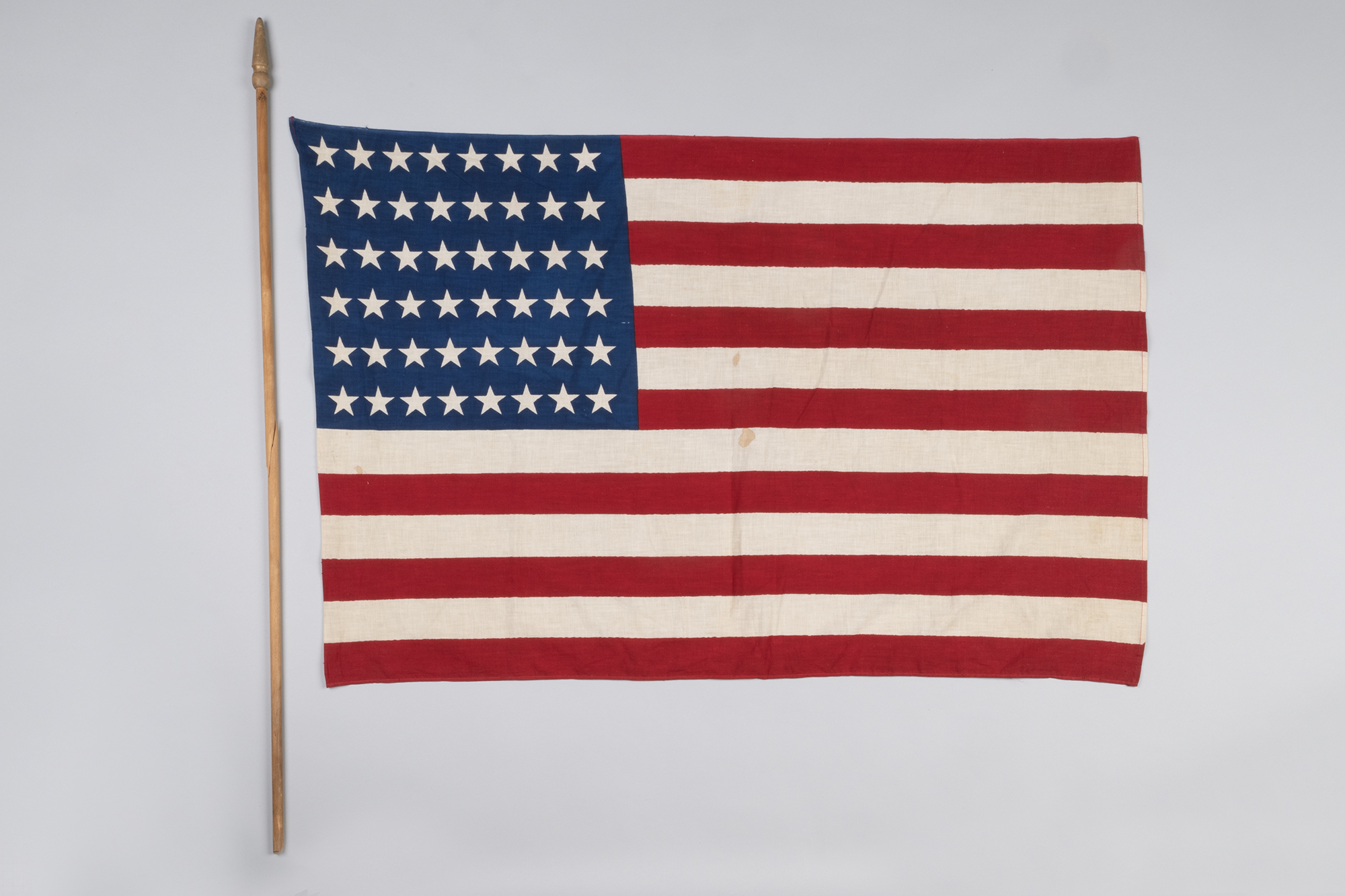Image of Small 48-star US flag from Warren Avenue School, 1912-1959