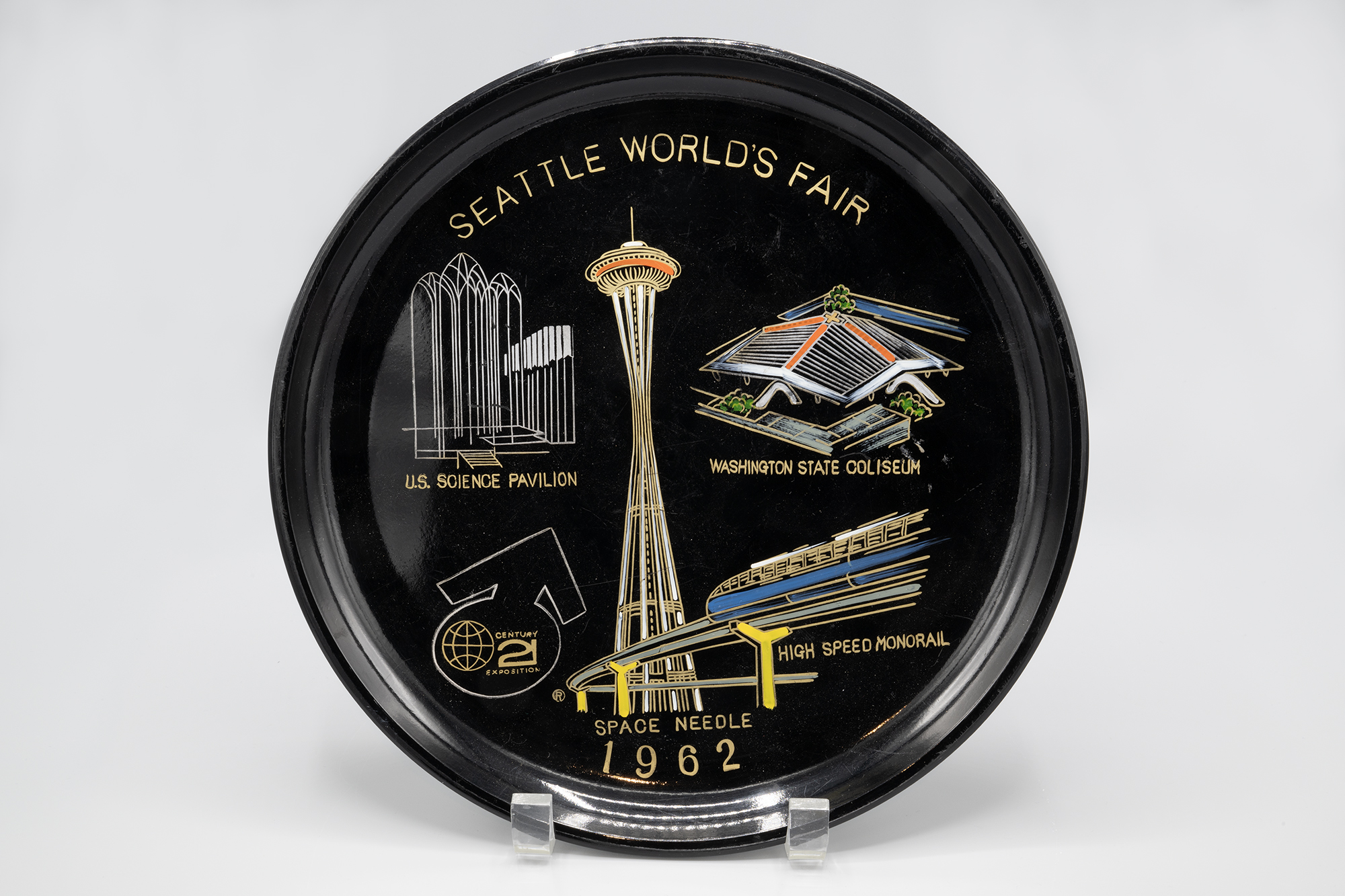 Image of Souvenir plate from the Seattle World's Fair, ca. 1962