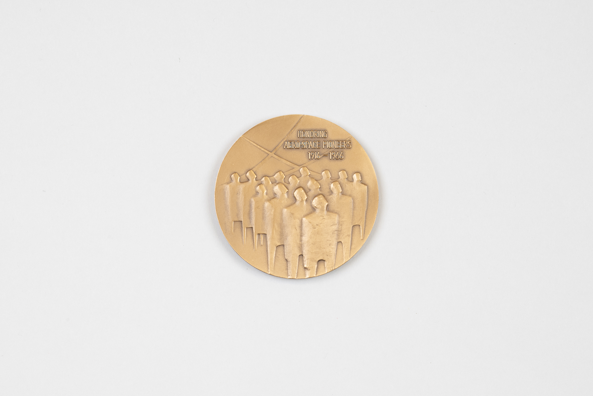 Image of City of Seattle medallion honoring aerospace pioneers, 1967