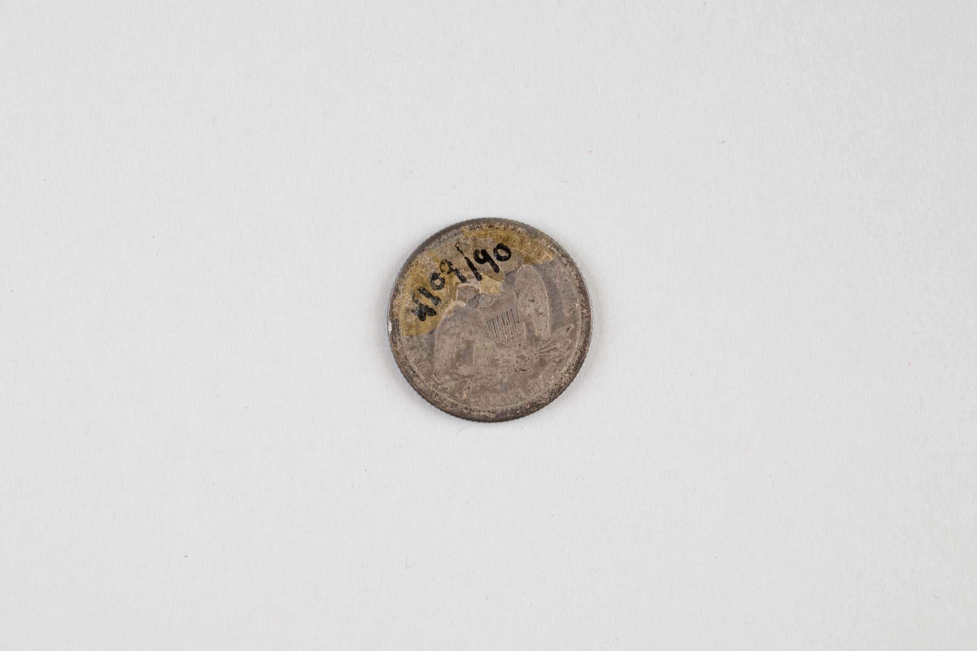 Image of Quarter Dollar (25 cent piece) coin, 1844