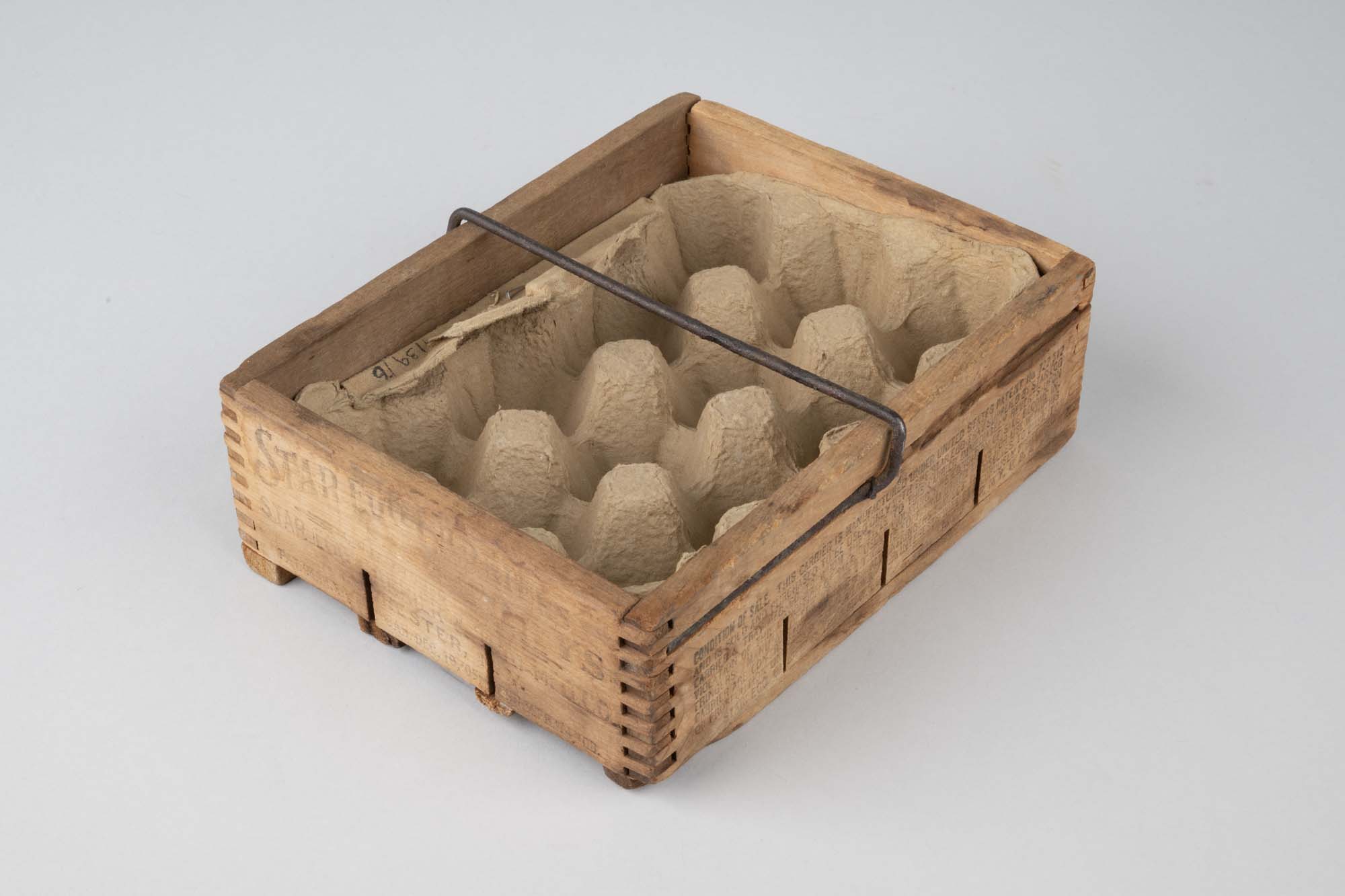 Image of Wooden egg carton from Bothell dairy, ca. 1937