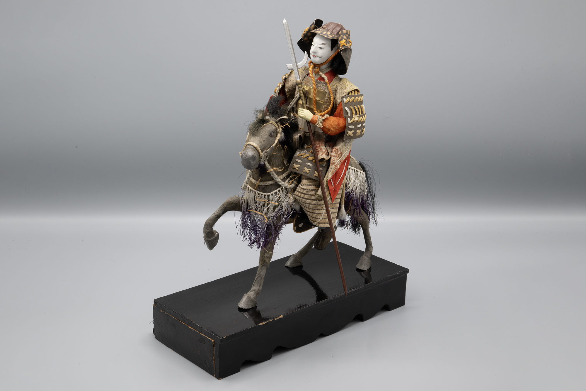 Image of Samurai doll on horseback from Boys’ Day, ca. 1930-1940