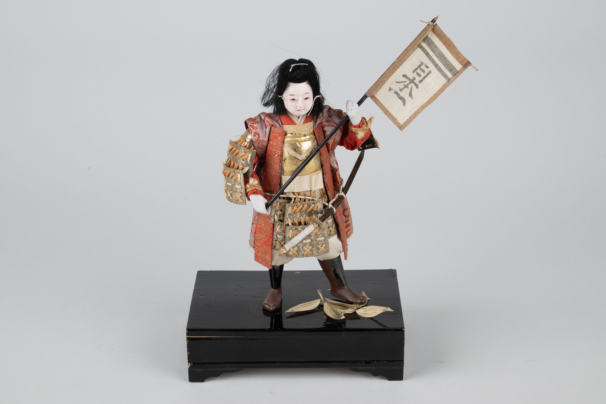 Image of Samurai doll, likely Momotaro, from Boys’ Day, ca. 1930-1940