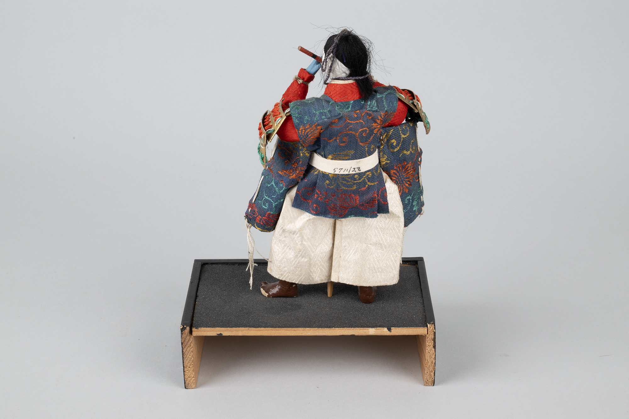 Image of Samurai doll, possibly Minamoto no Yoshitsune, from Boys’ Day, ca. 1930-1940