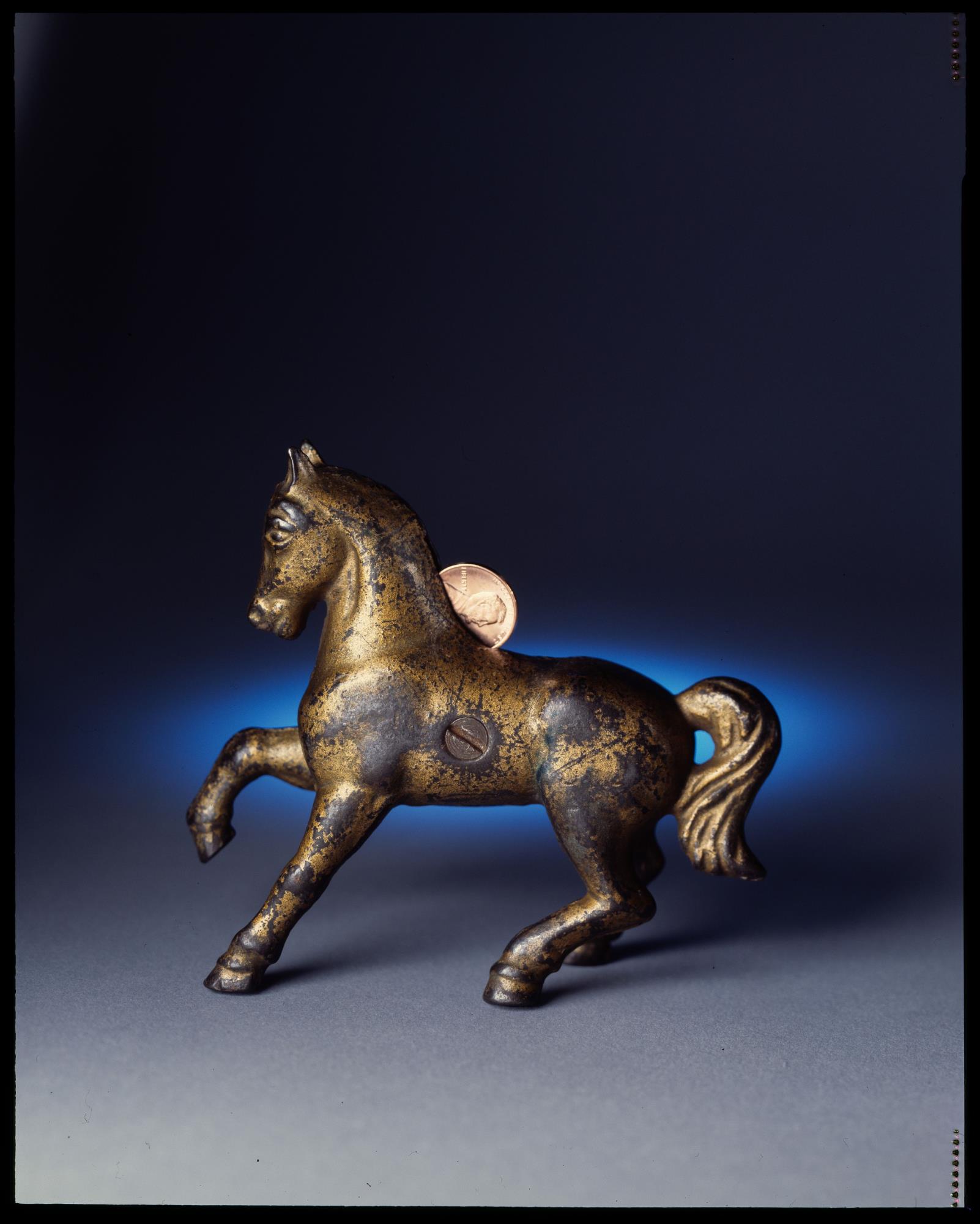 Image of Bank still in the shape of a horse, ca. 1900