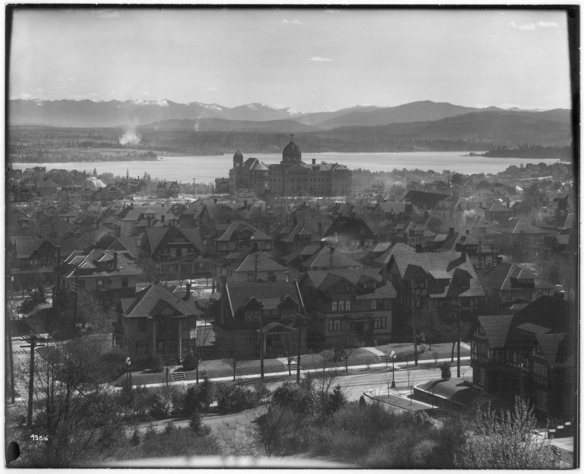 Image of View east from Volunteer Park, Seattle, circa 1915