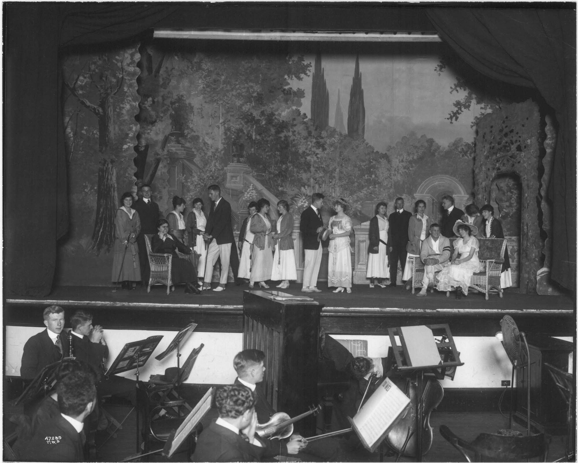 Image of University of Washington theatrical performance, Seattle, circa 1915