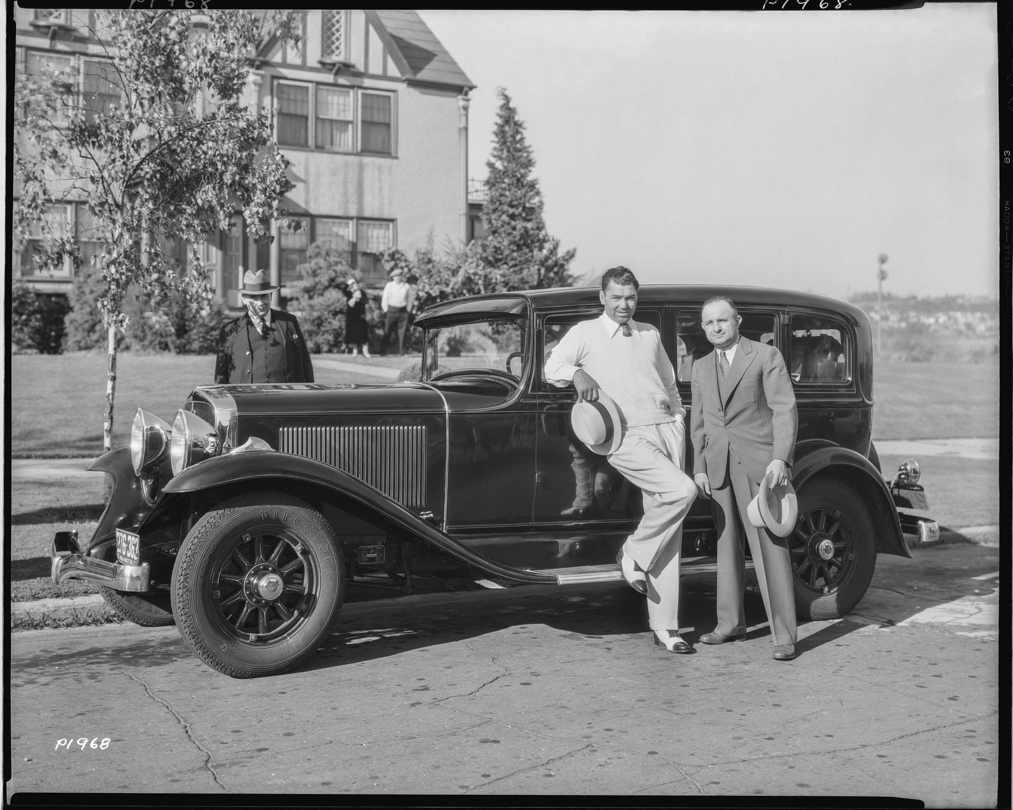 Image of Jack Dempsey with boxing promoter Nate Druxman, Seattle, circa 1930