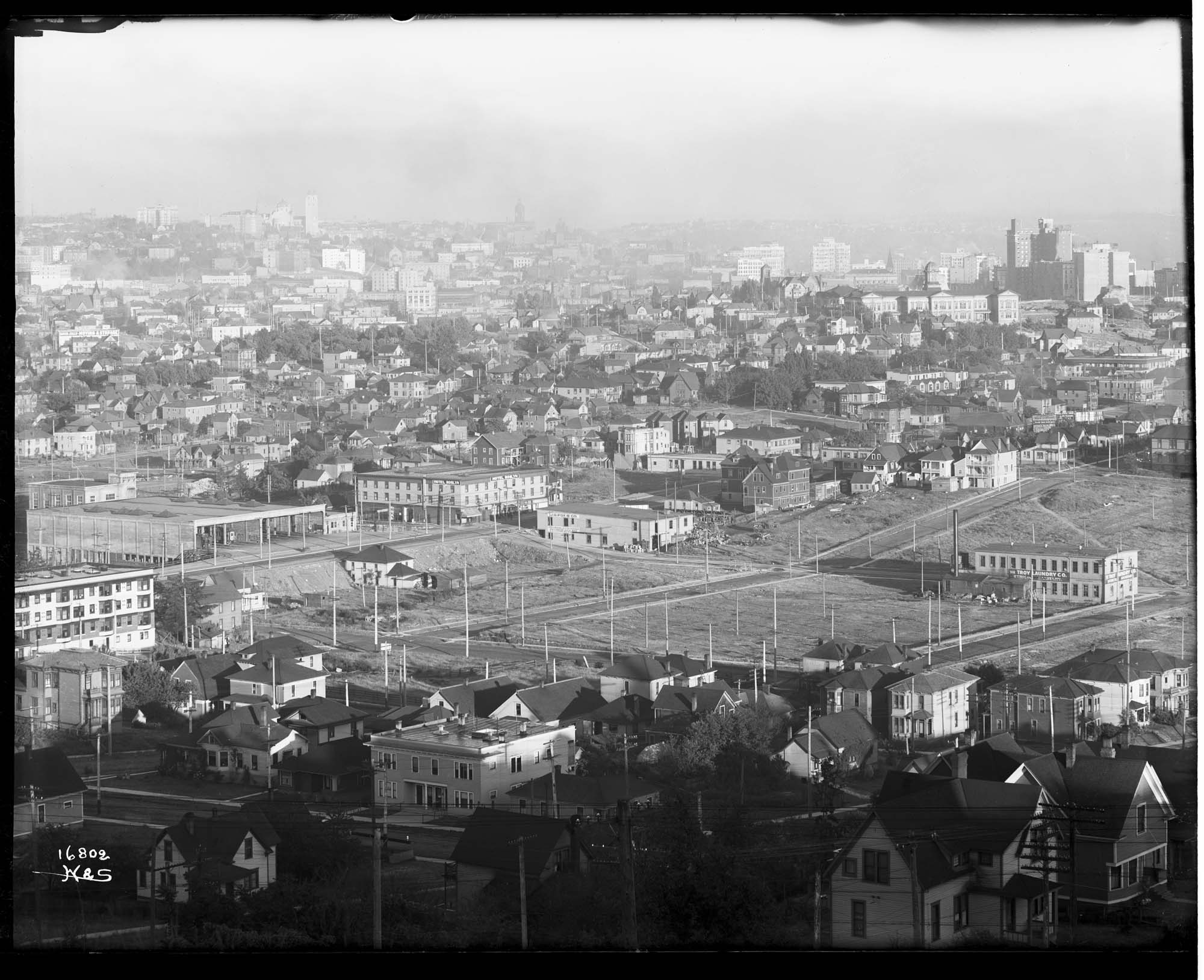 Image of View from Capitol Hill looking southwest, Seattle, circa 1910