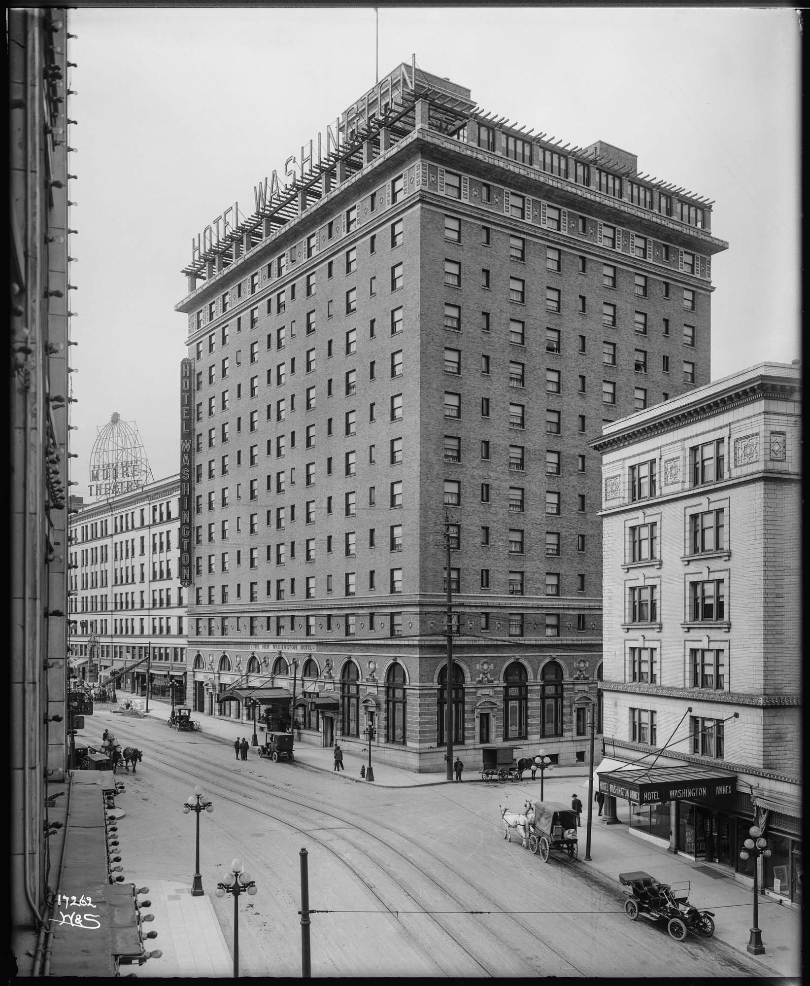 Image of New Washington Hotel, Seattle, circa 1910