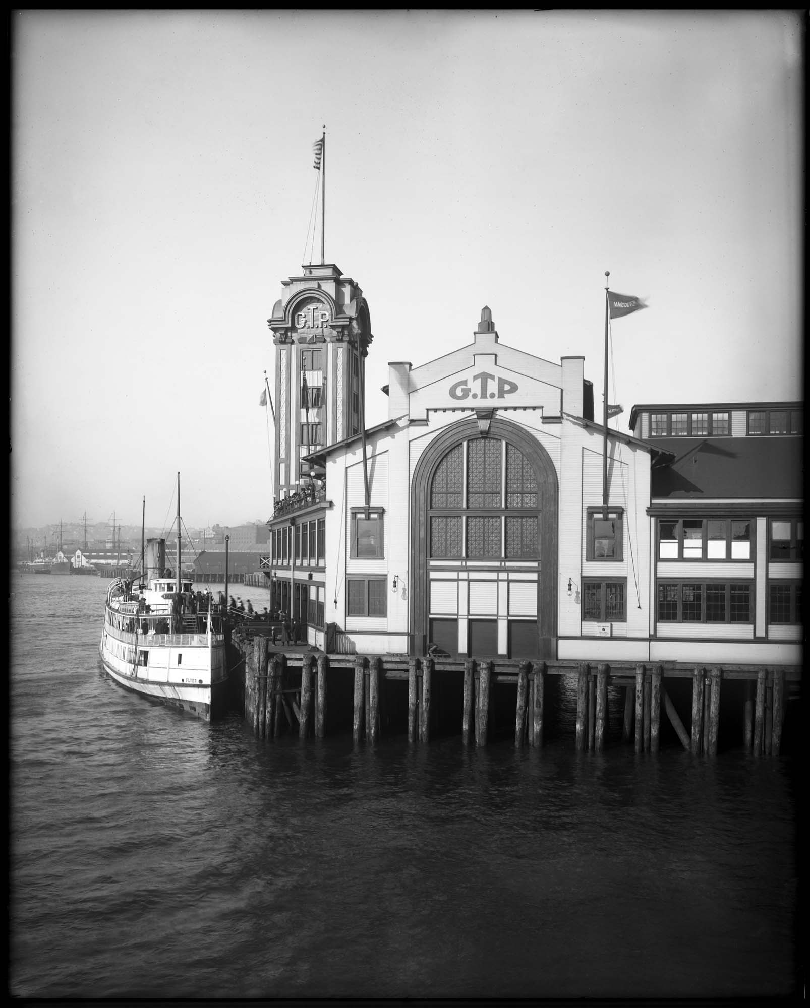 Image of Grand Trunk dock with steamer 
