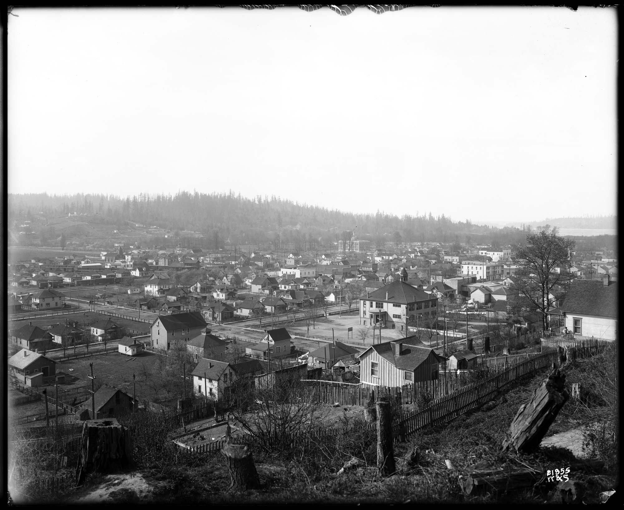 Image of Renton city view, circa 1912