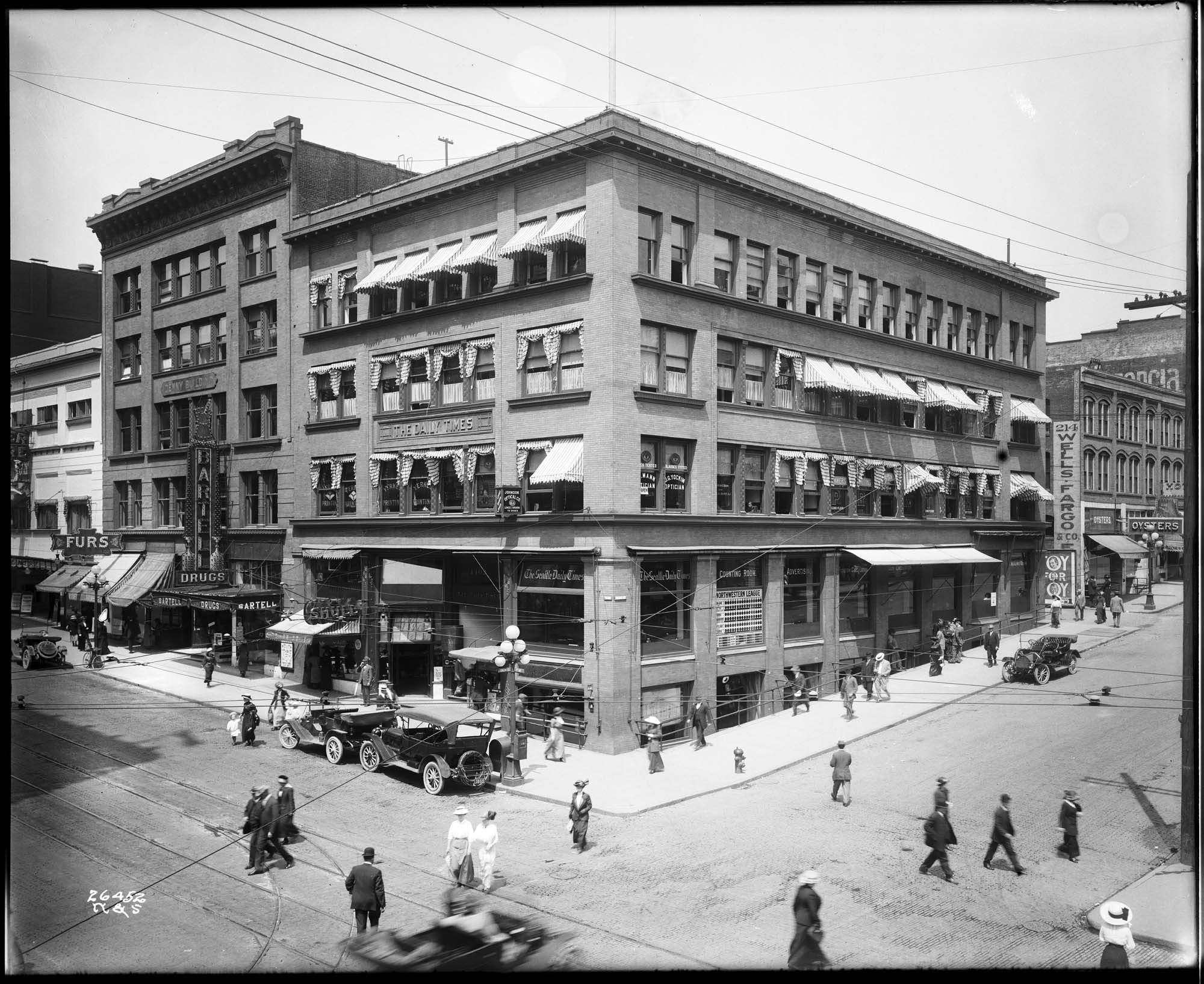 Image of Denny Building, early home of The Seattle Times, circa 1913