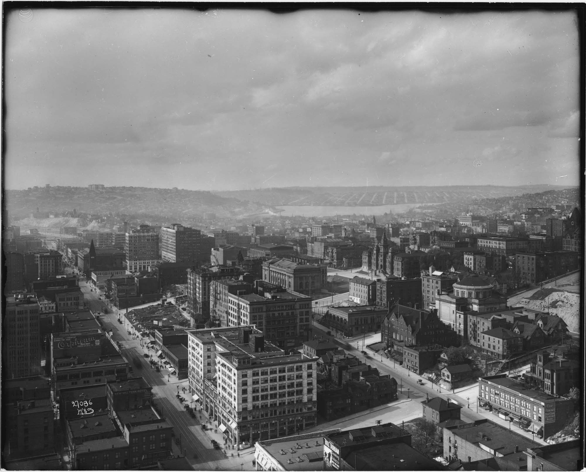 Image of View northeast from Smith Tower, Seattle, circa 1914