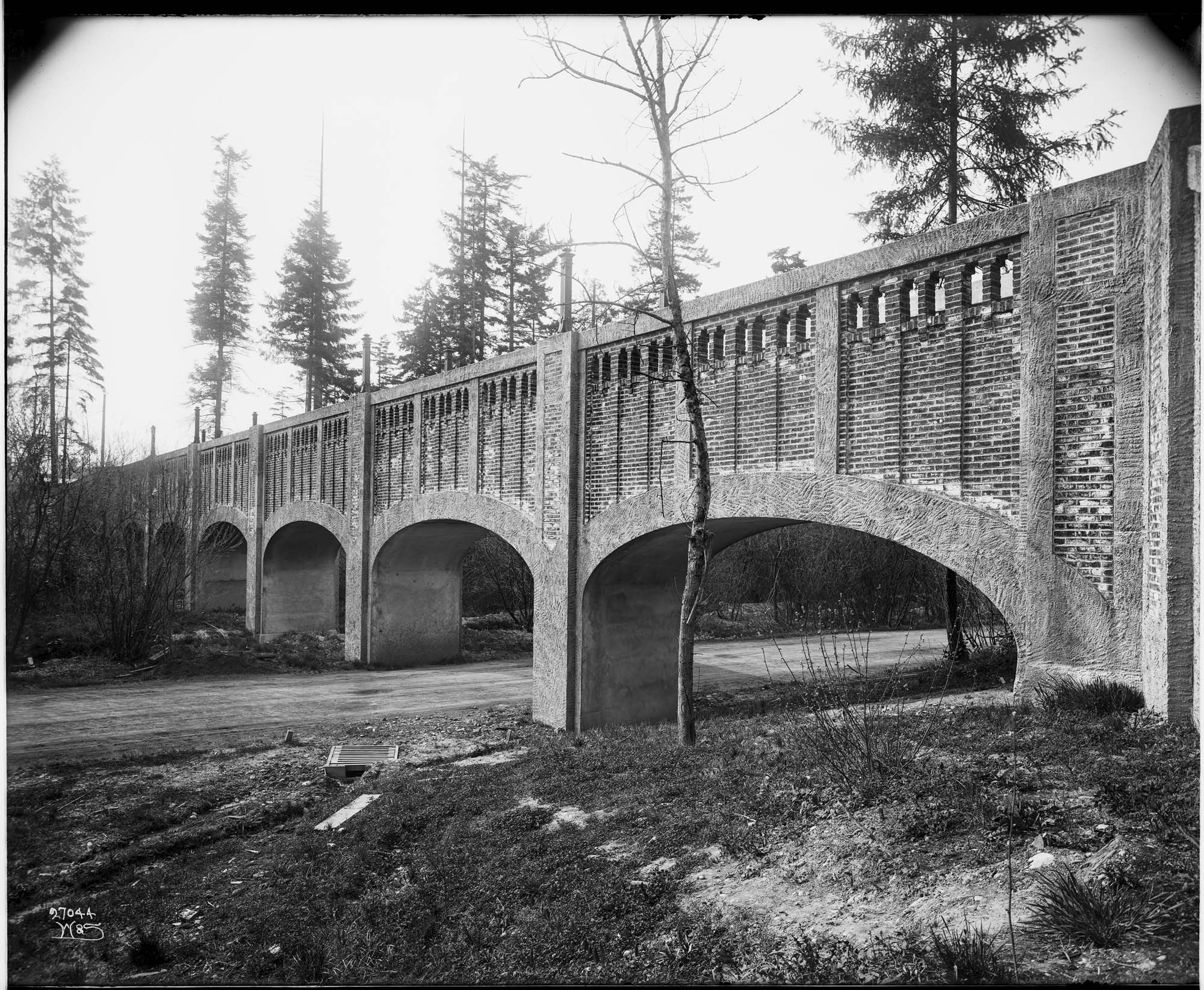 Image of Bridge over Lake Washington Boulevard, Seattle, circa 1914