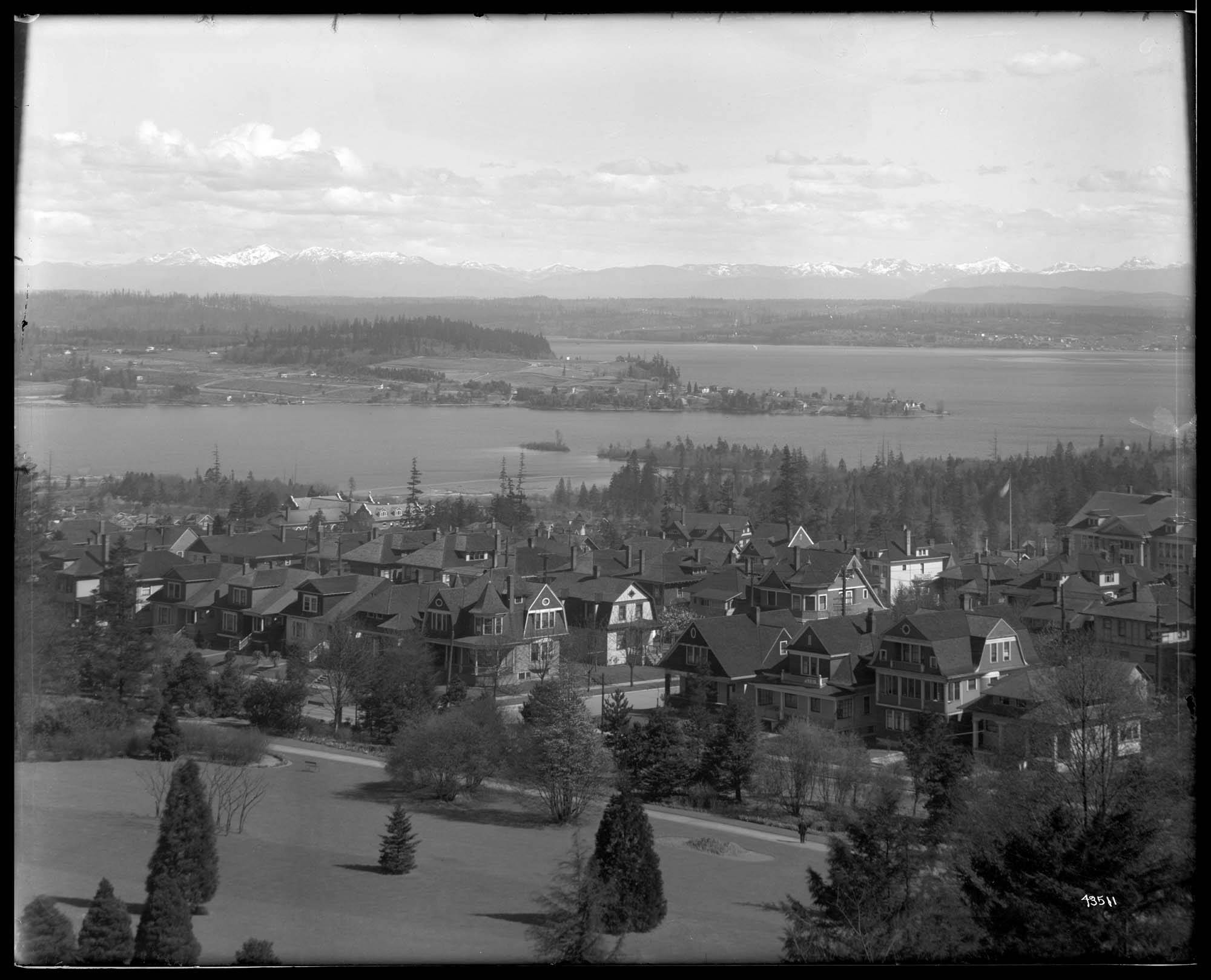 Image of City view and Laurelhurst from Volunteer Park, circa 1915