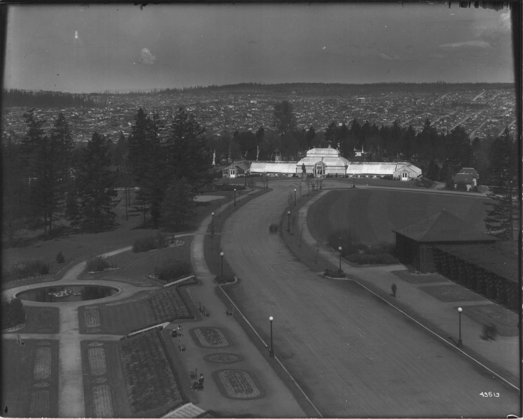 Image of View northwest from Volunteer Park water tower, Seattle, circa 1915
