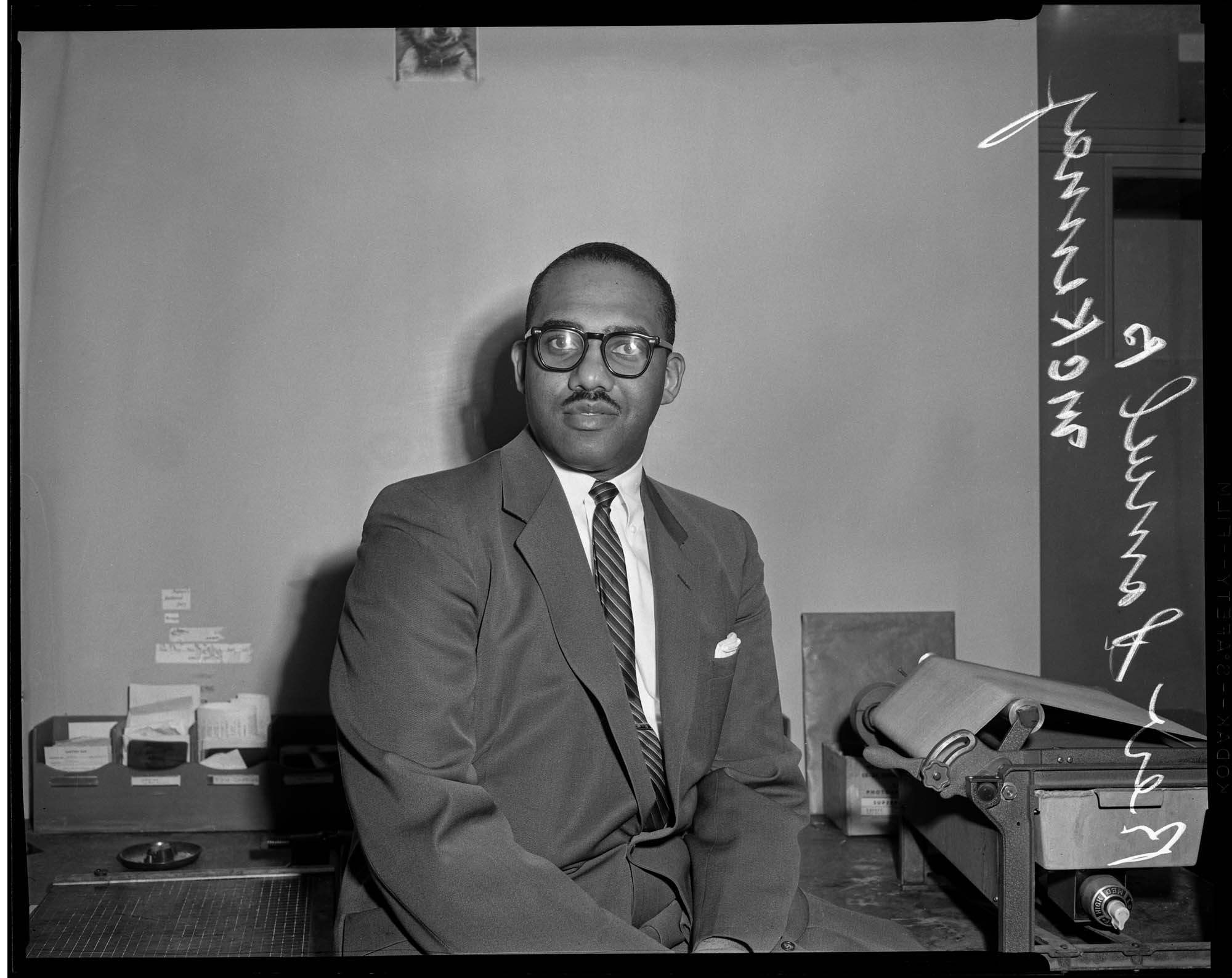 Image of Rev. Dr. Samuel McKinney, probably in Seattle, 1958