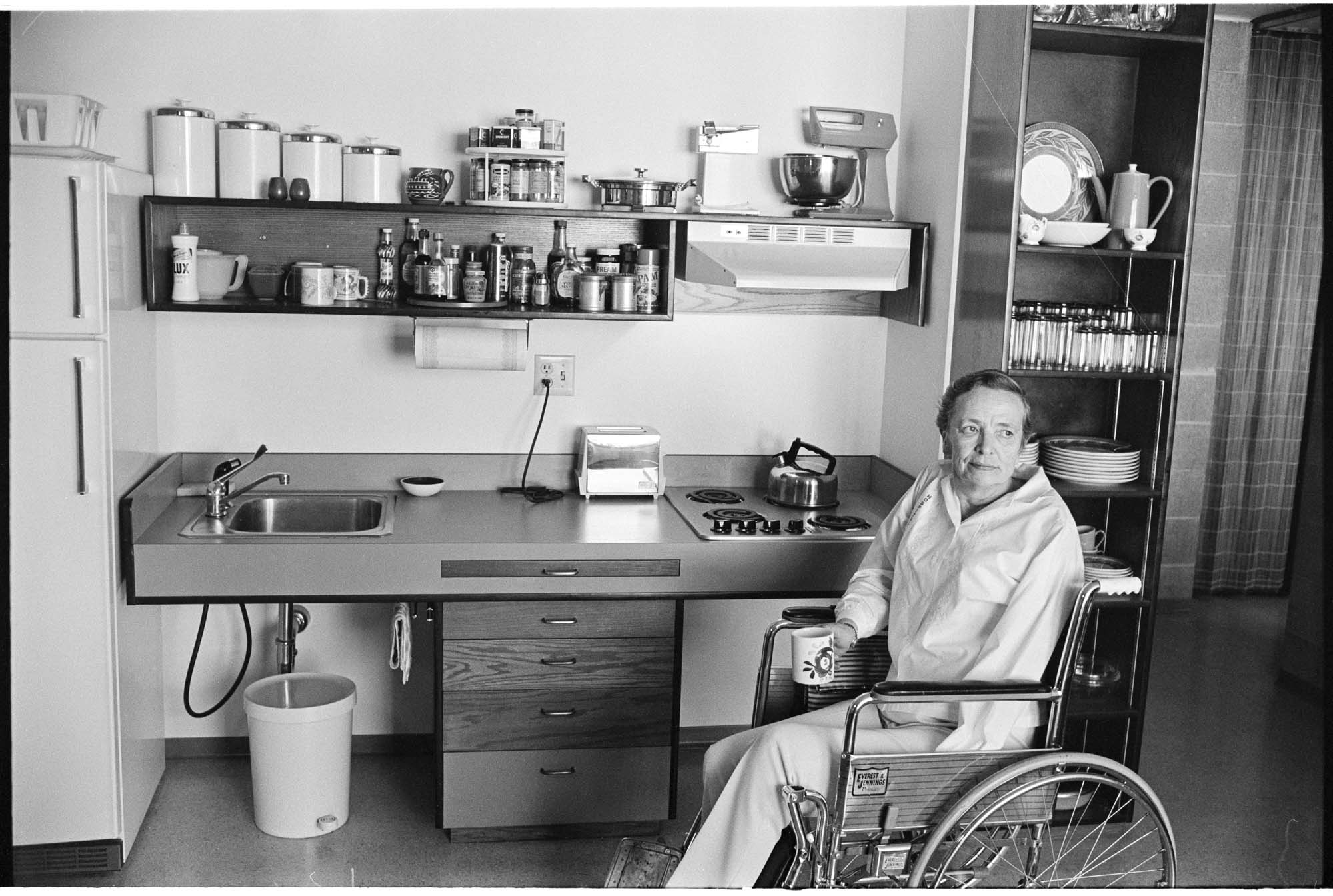 Image of Woman in a finished Center Park apartment, Seattle, August 30, 1970