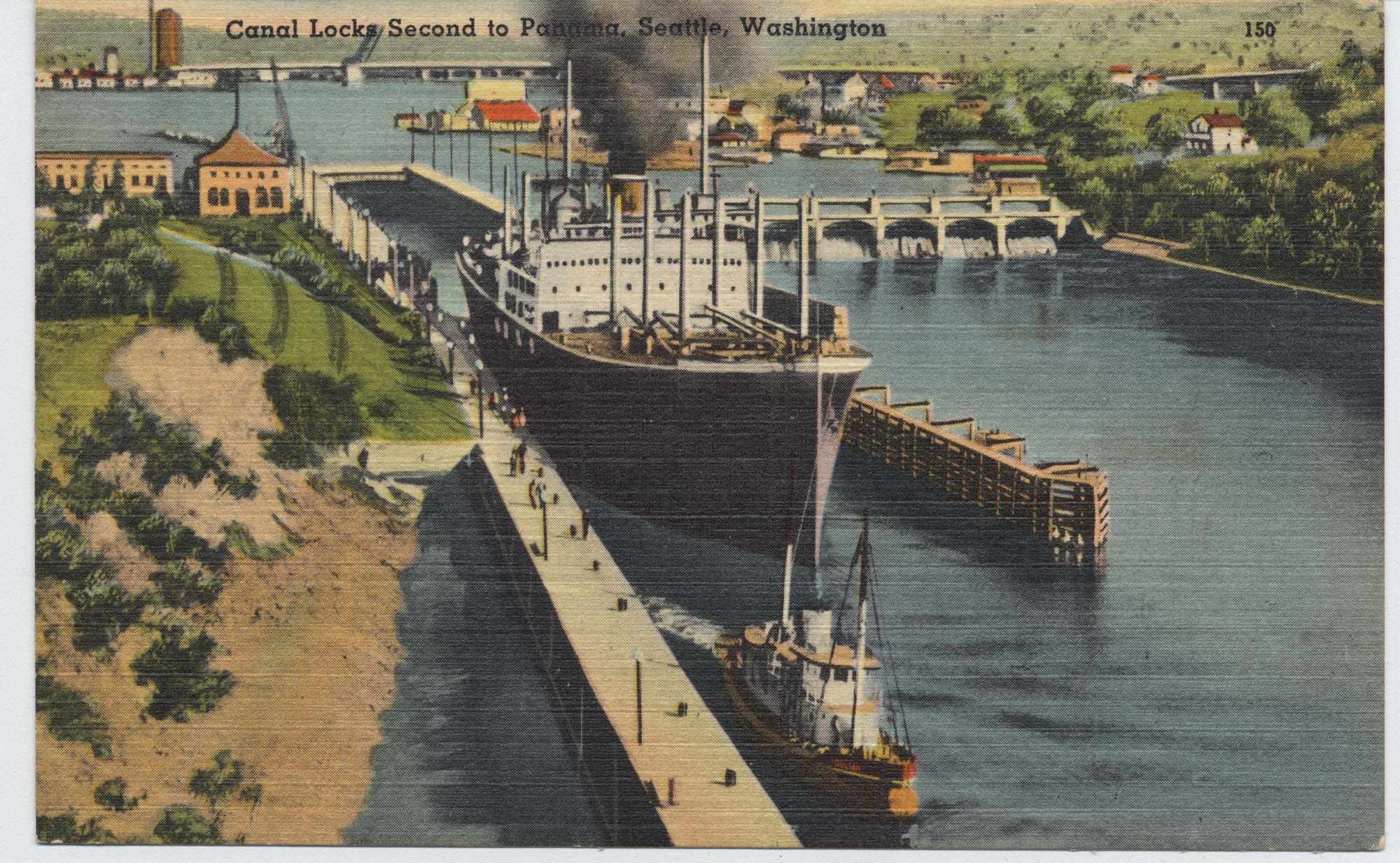 Image of Ballard Locks, Seattle, circa 1920