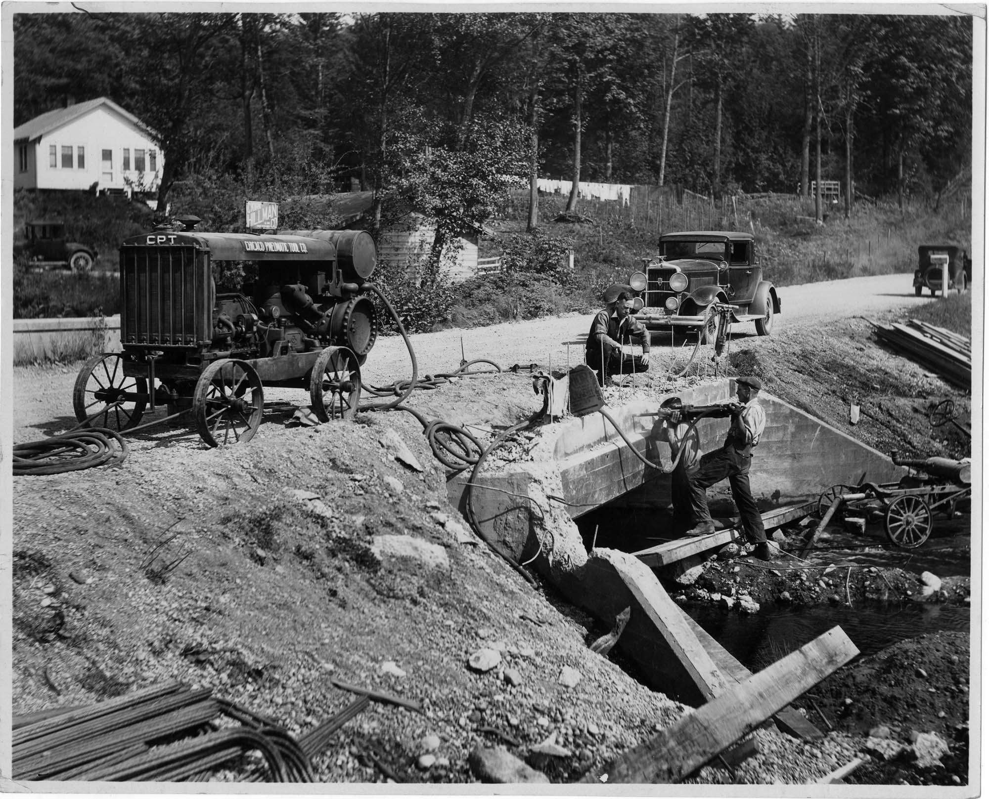 Image of Highway improvements between Duvall and Bothell, September 17, 1931