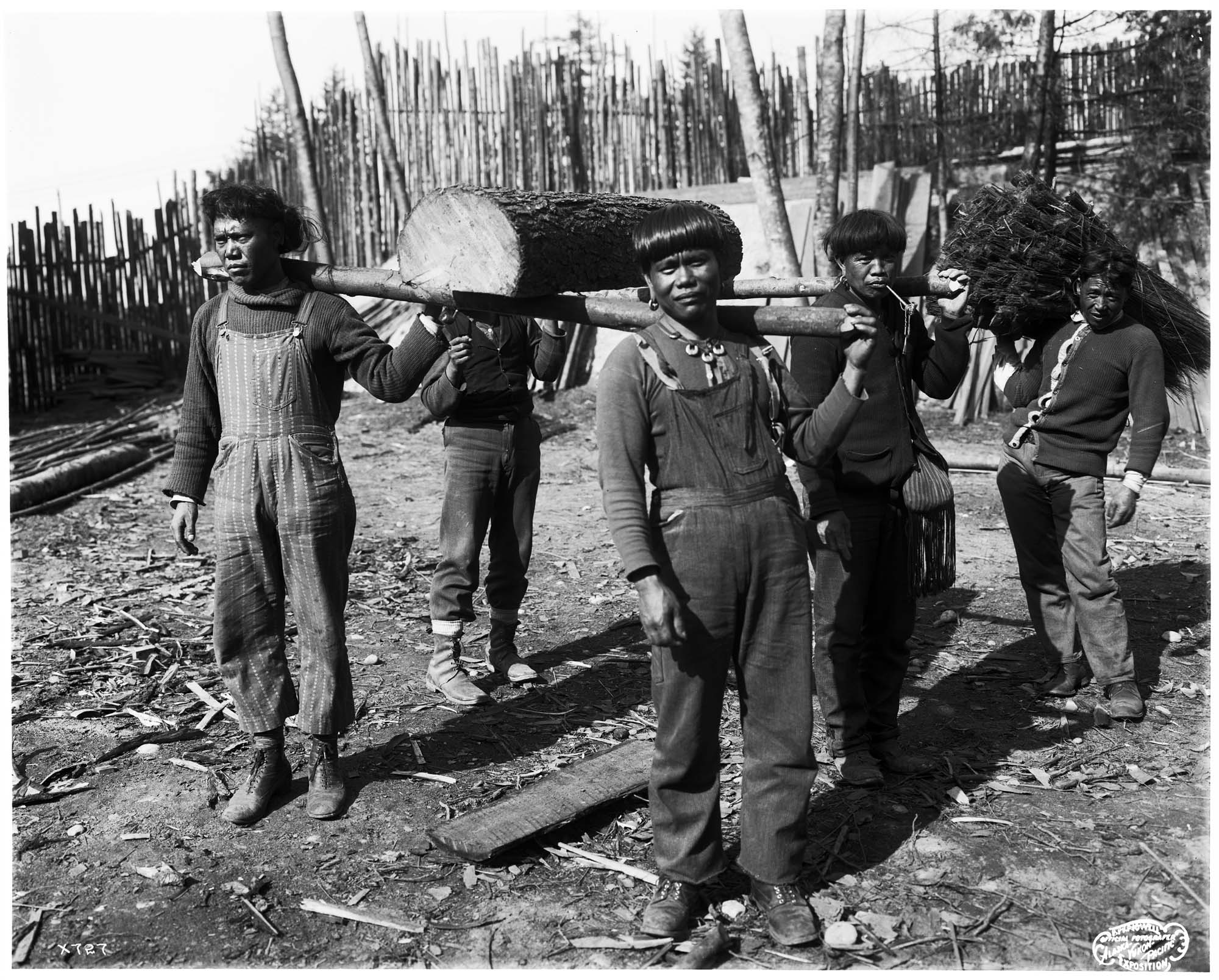 Image of Igorot workers at Igorrote Village, Alaska-Yukon-Pacific Exposition, Seattle, 1909
